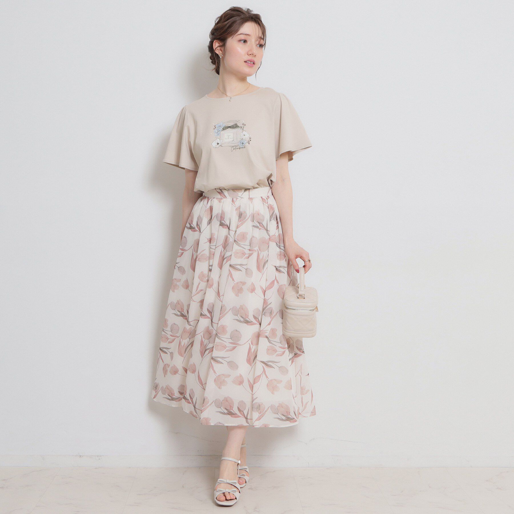 Couture broach「【接触冷感・UVカット】パフュームプリントTシャツ」|Tシャツ・カットソー|