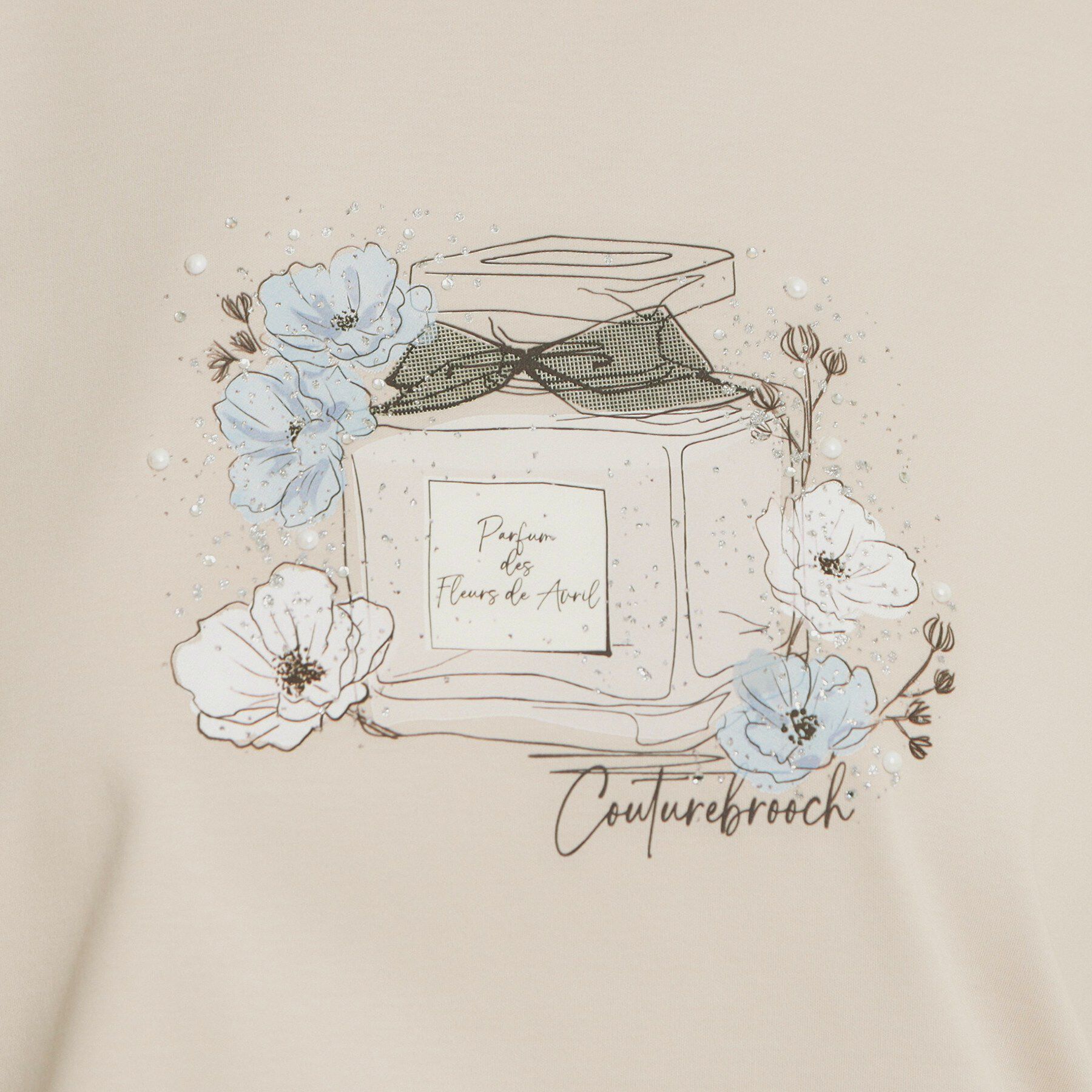 Couture broach「【接触冷感・UVカット】パフュームプリントTシャツ」|Tシャツ・カットソー|