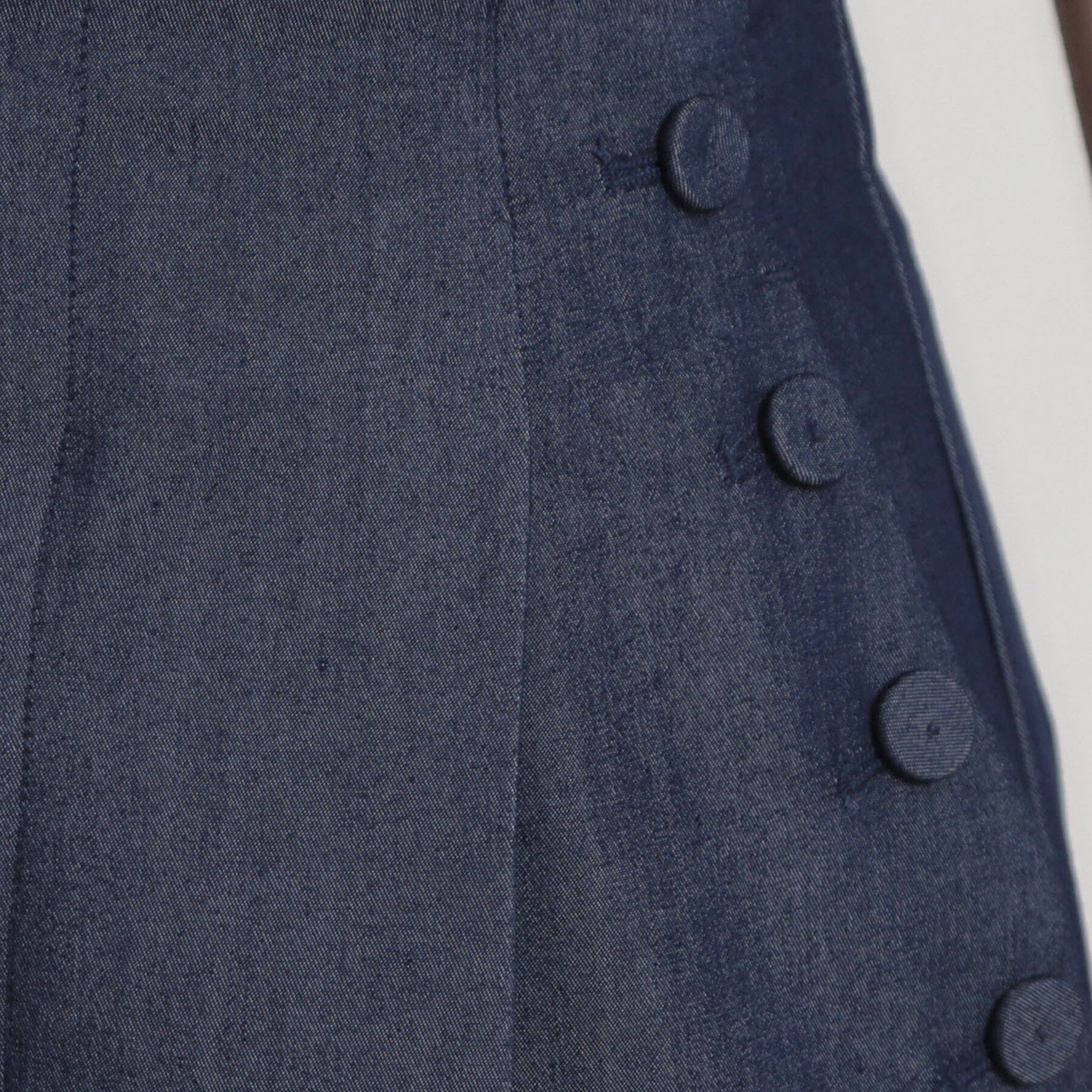 Couture broach「【洗える・S-LL】マリン風アソート釦 シャンブレーワイドパンツ」|その他|