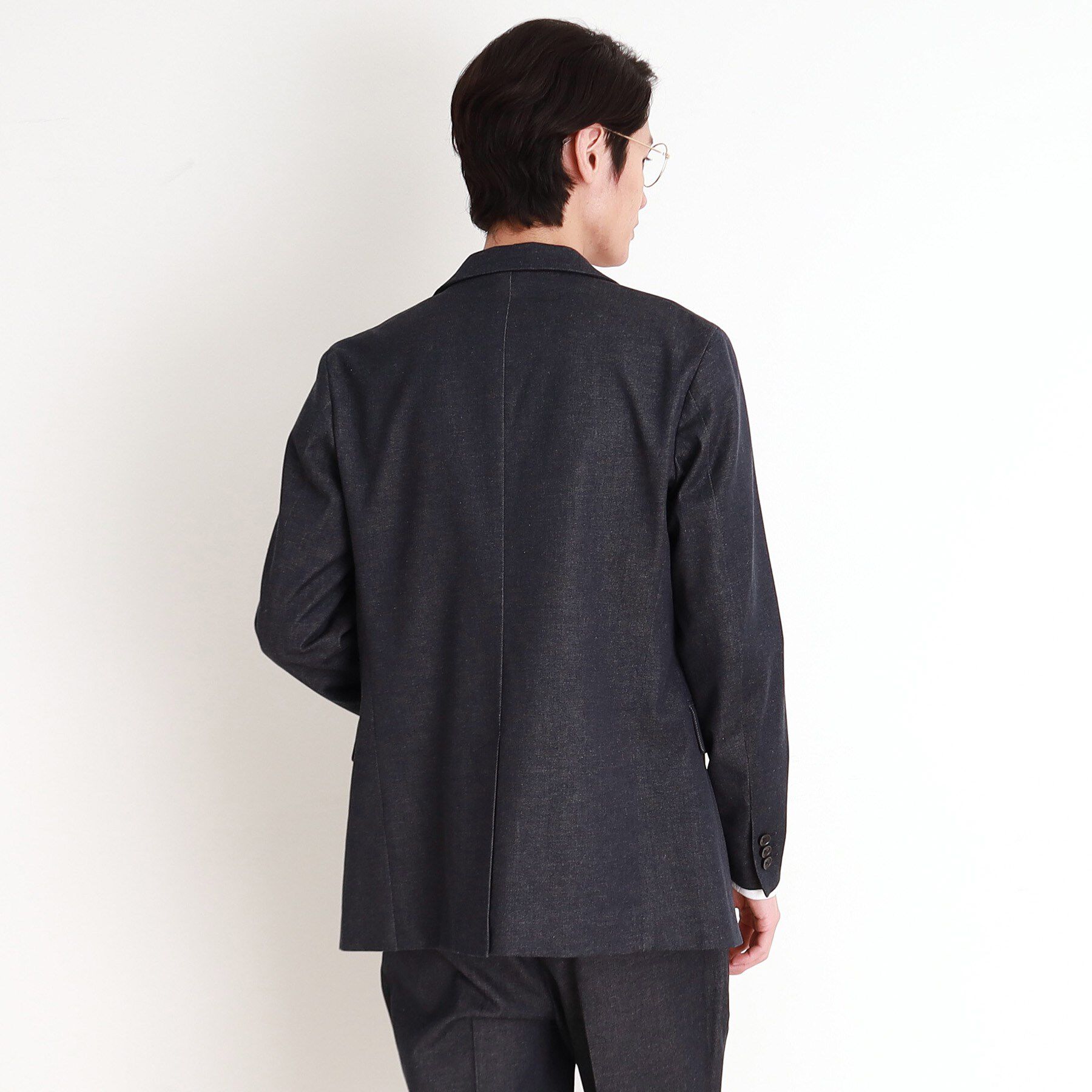 THE SHOP TK「エバーデニムジャケット セットアップ可／洗える／ストレッチ」|テーラードジャケット|