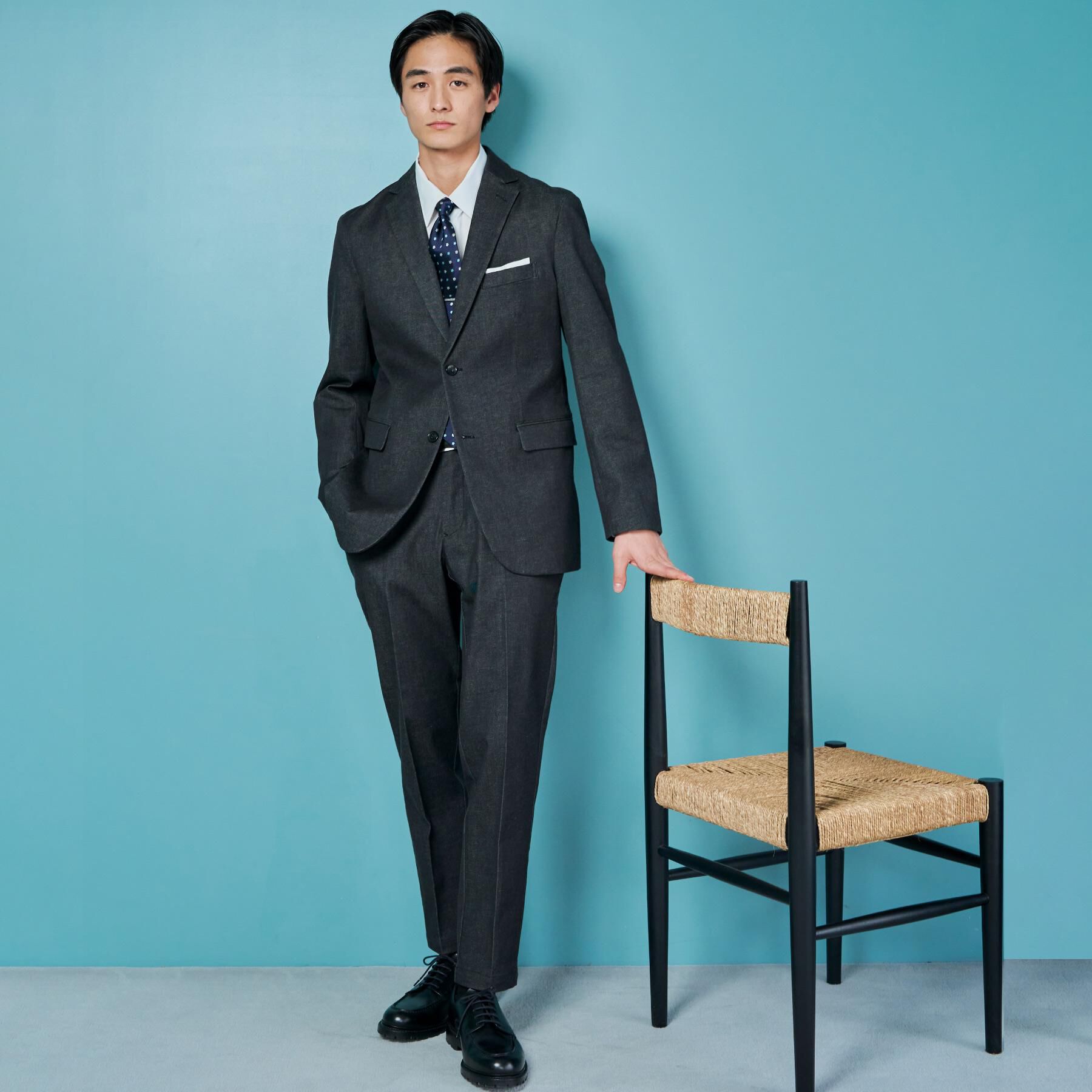 THE SHOP TK「エバーデニムスラックス セットアップ可／ストレッチ」|その他|