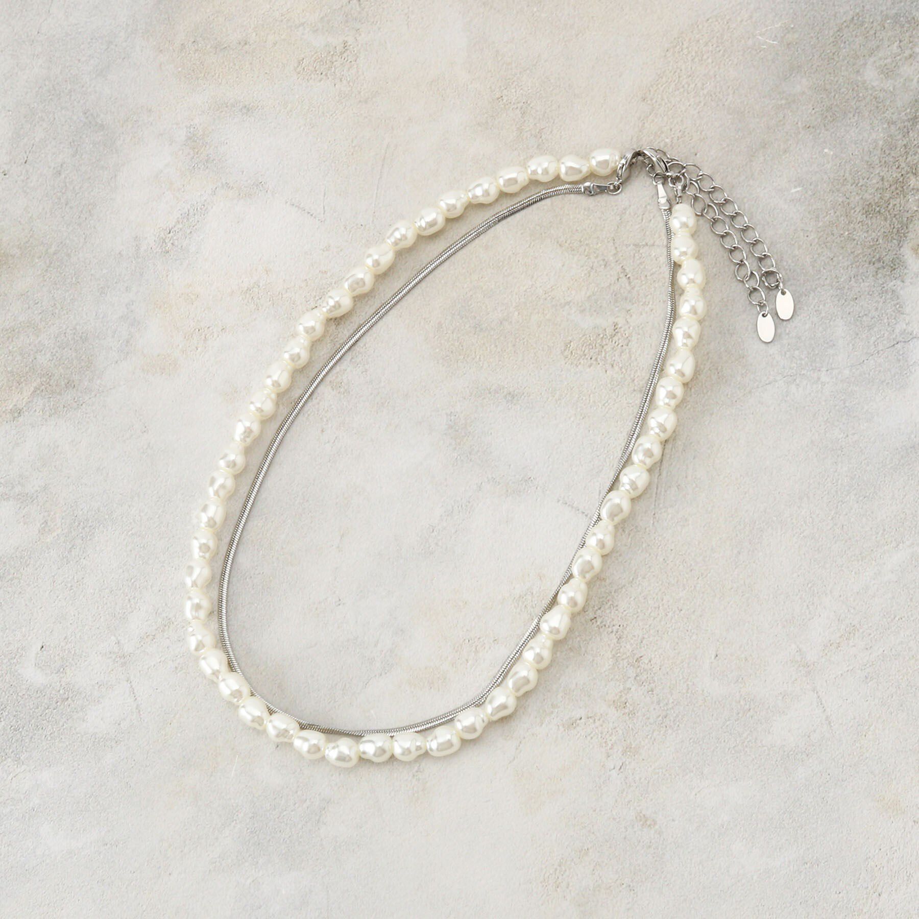 THE SHOP TK「3WAYショートネックレス」|ネックレス|