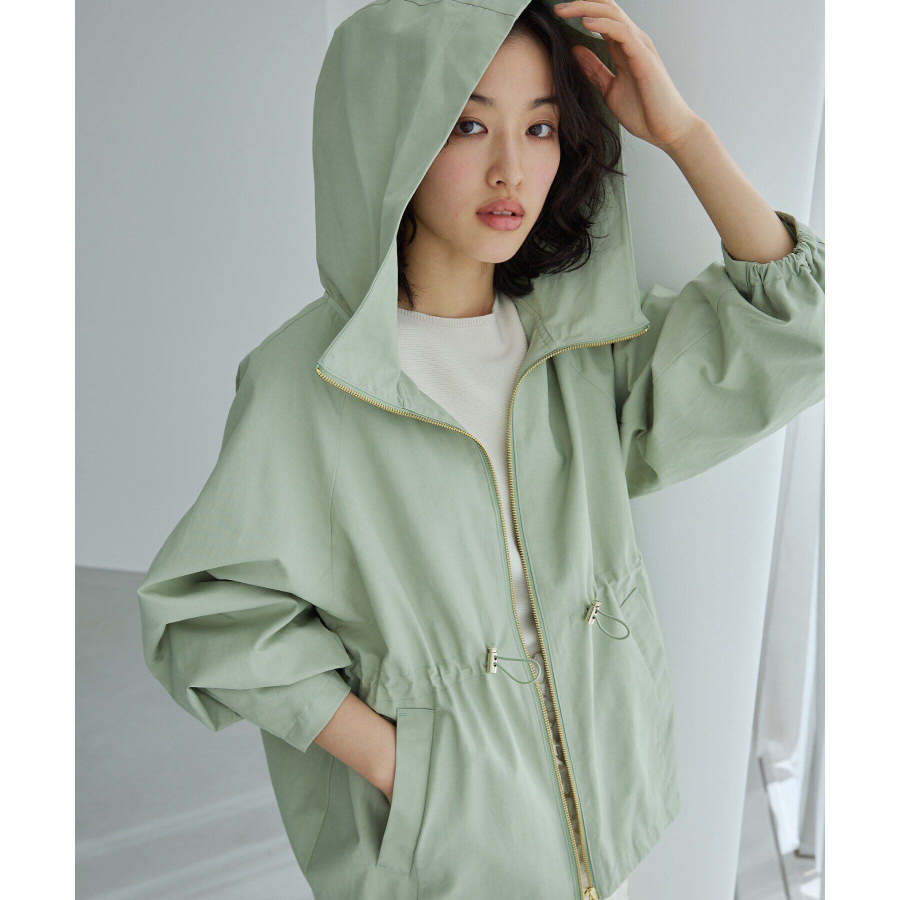 THE SHOP TK「【撥水】ウエストドロストマウンテンパーカ」|ブルゾン・スタジャン|