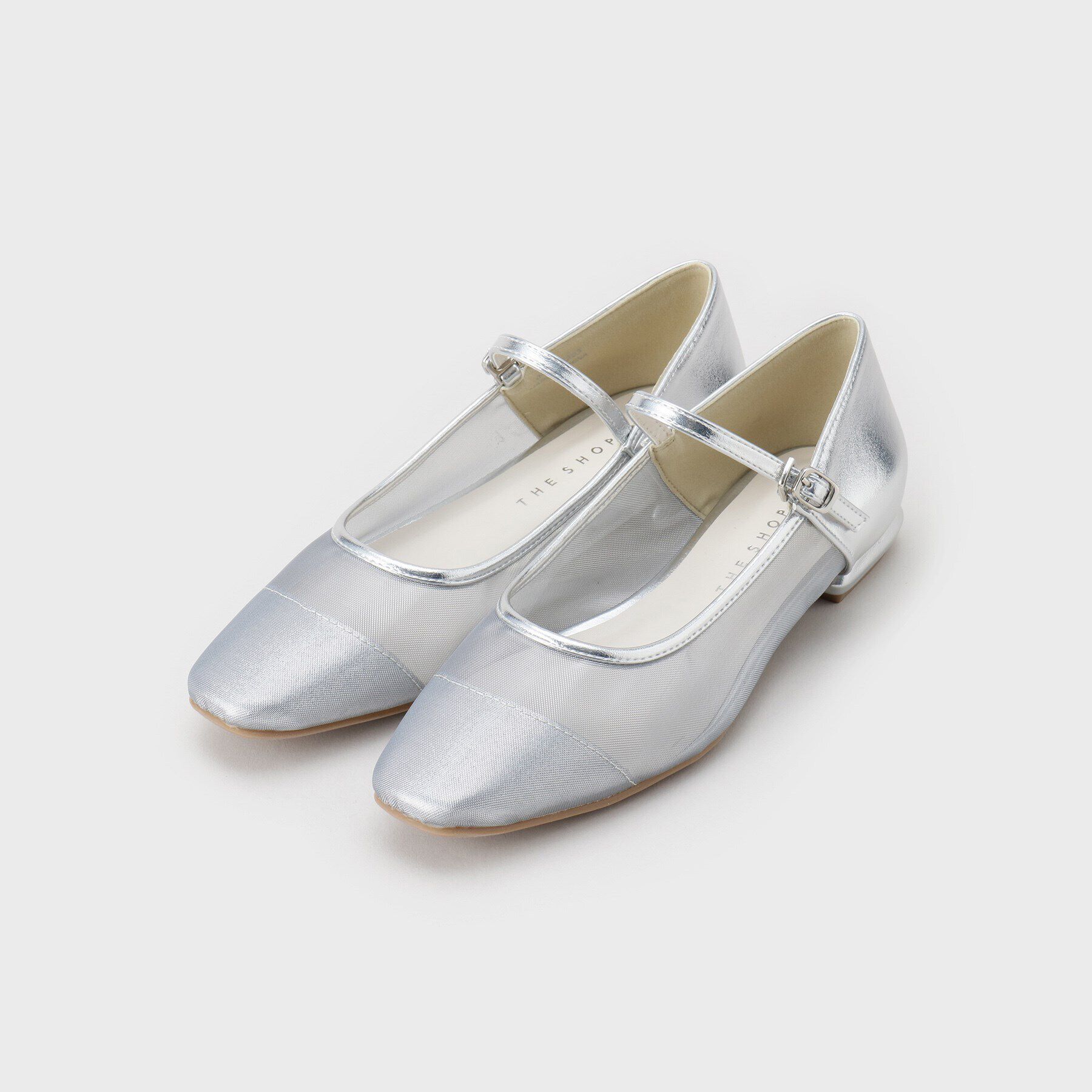 THE SHOP TK「シアーメリージェーン」|パンプス|シルバー(006)