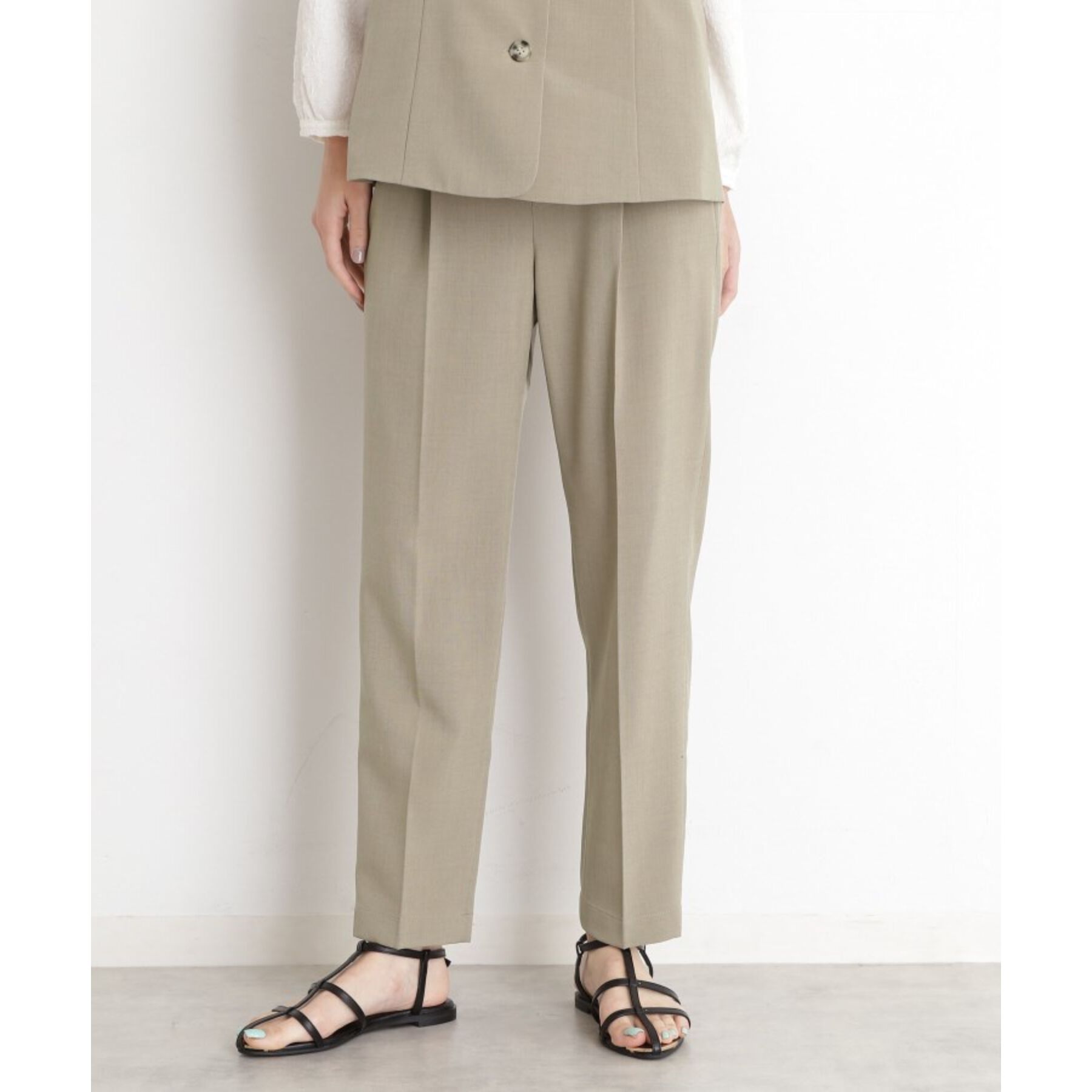 THE SHOP TK「【XS-XLサイズ】麻調テーパードパンツ/洗濯機OK/from the VOICE」|その他|