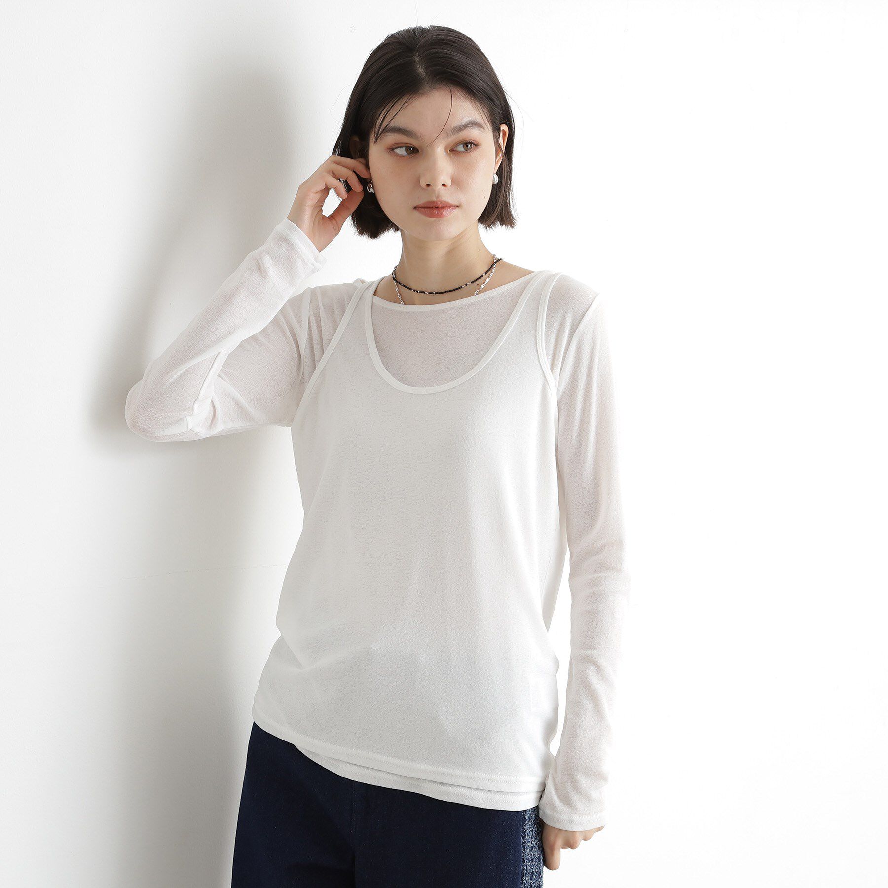 THE SHOP TK「シアーフライスレイヤード　【セットアイテム】」|Tシャツ・カットソー|