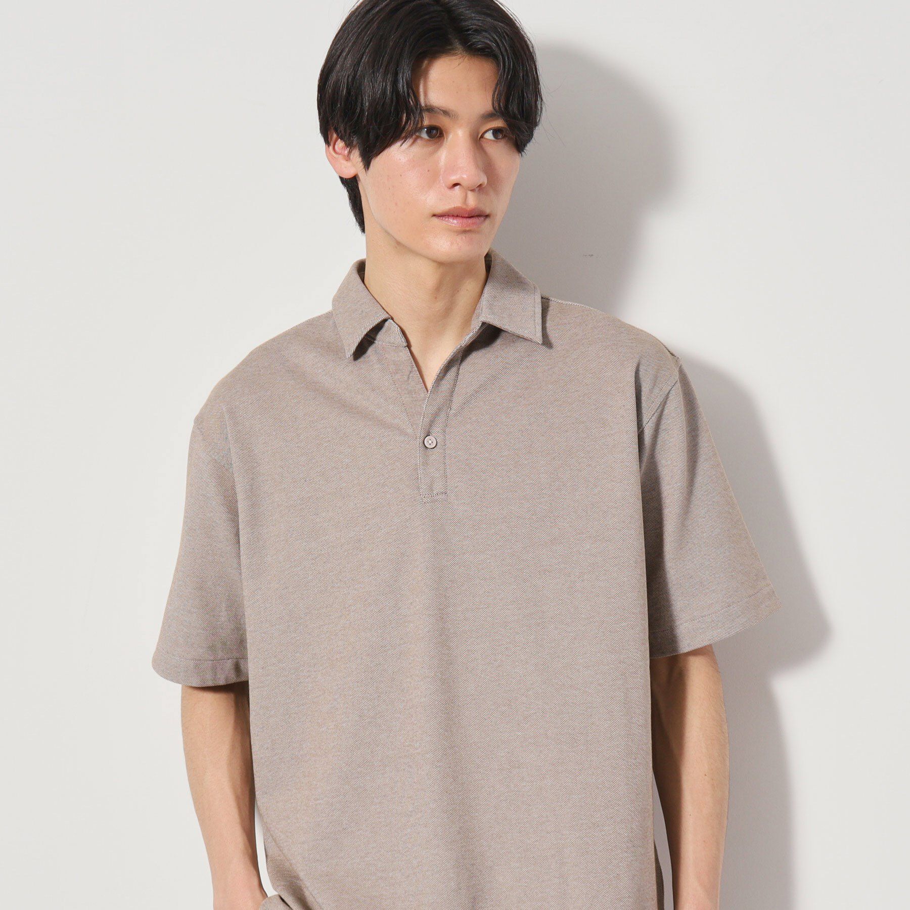 THE SHOP TK「シャンブレーカノコスキッパーポロシャツ」|ポロシャツ|
