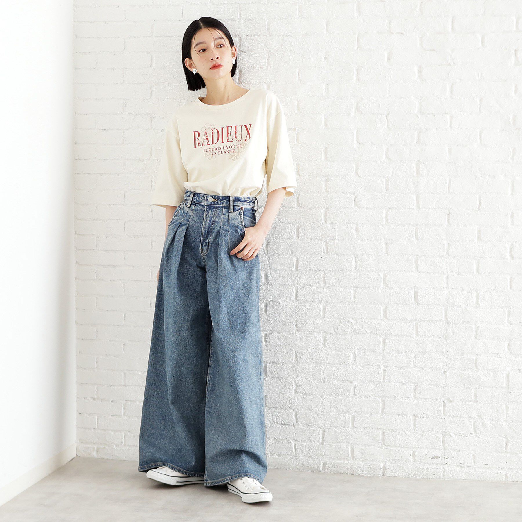 THE SHOP TK「オーガニックコットンロゴＴ【洗濯機OK】」|Tシャツ・カットソー|