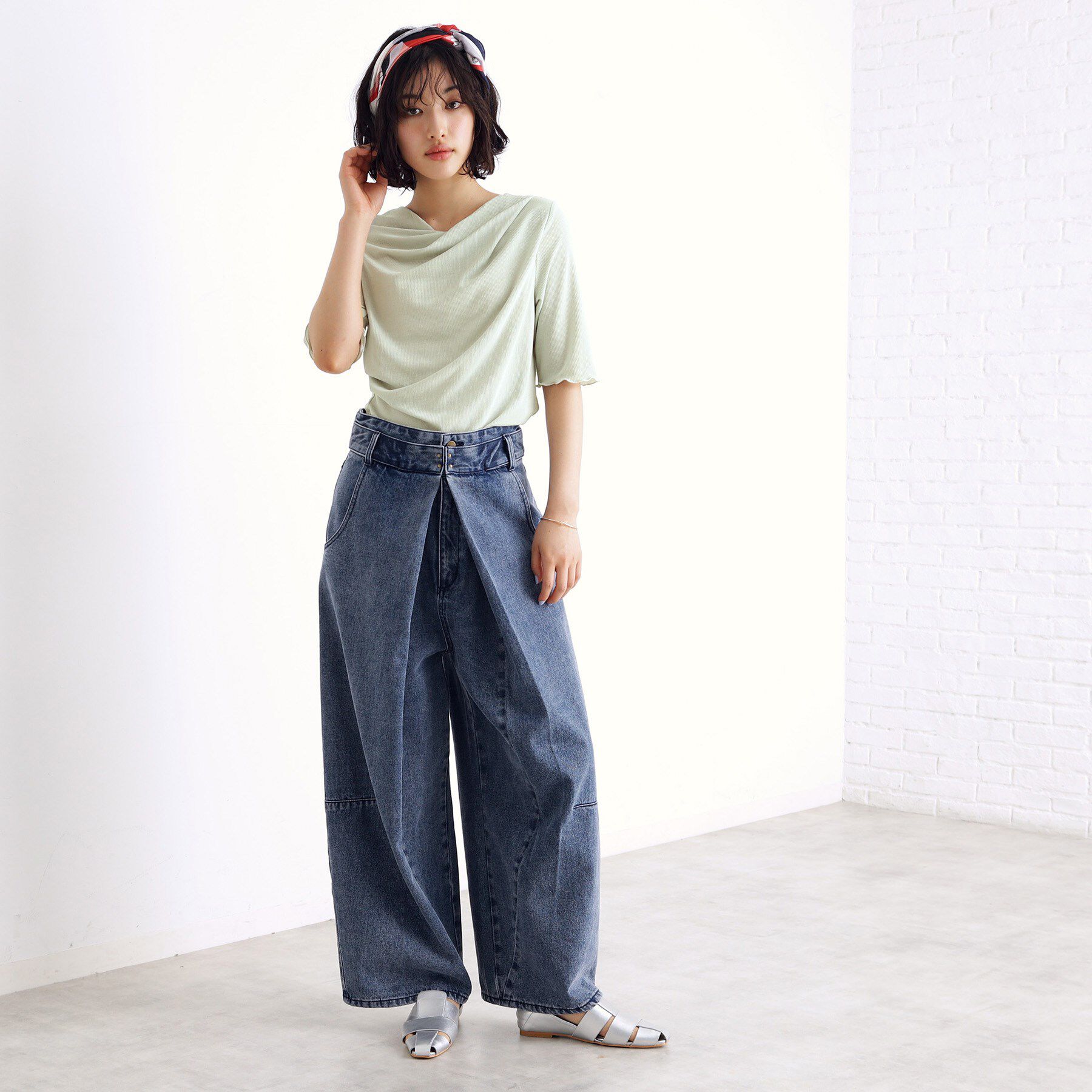 THE SHOP TK「ドレープカットソー【洗濯機OK/シワになりにくい】」|シャツ・ブラウス|