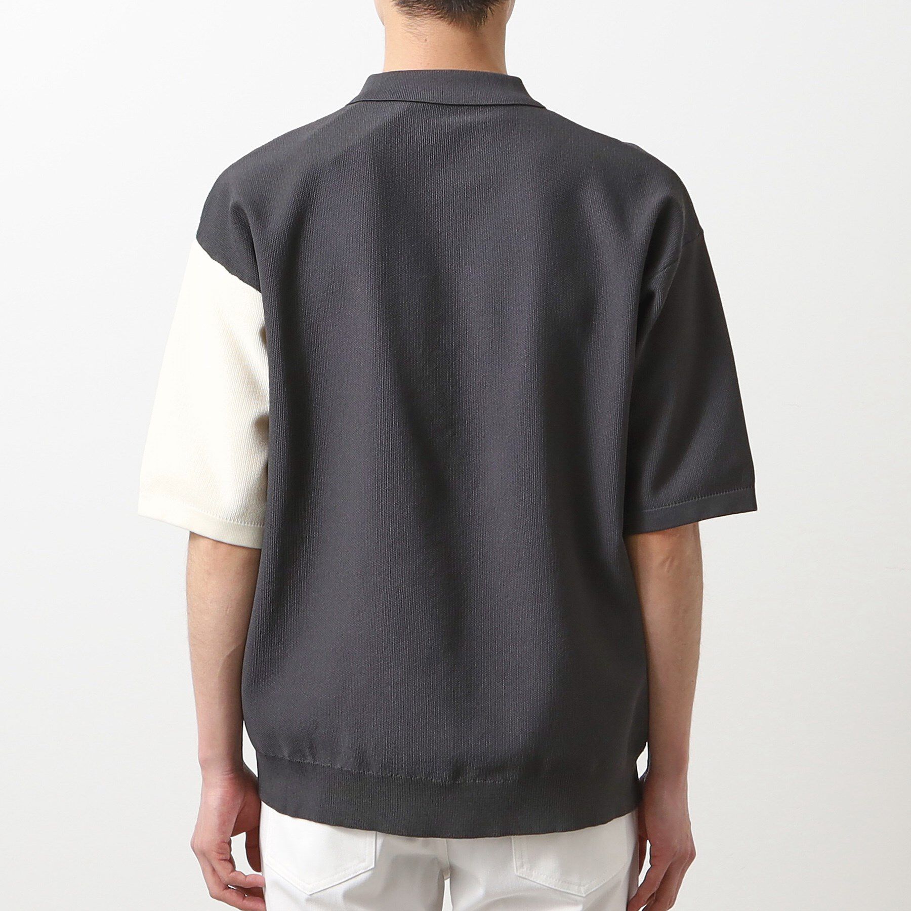 THE SHOP TK「パネルニットポロシャツ」|ポロシャツ|