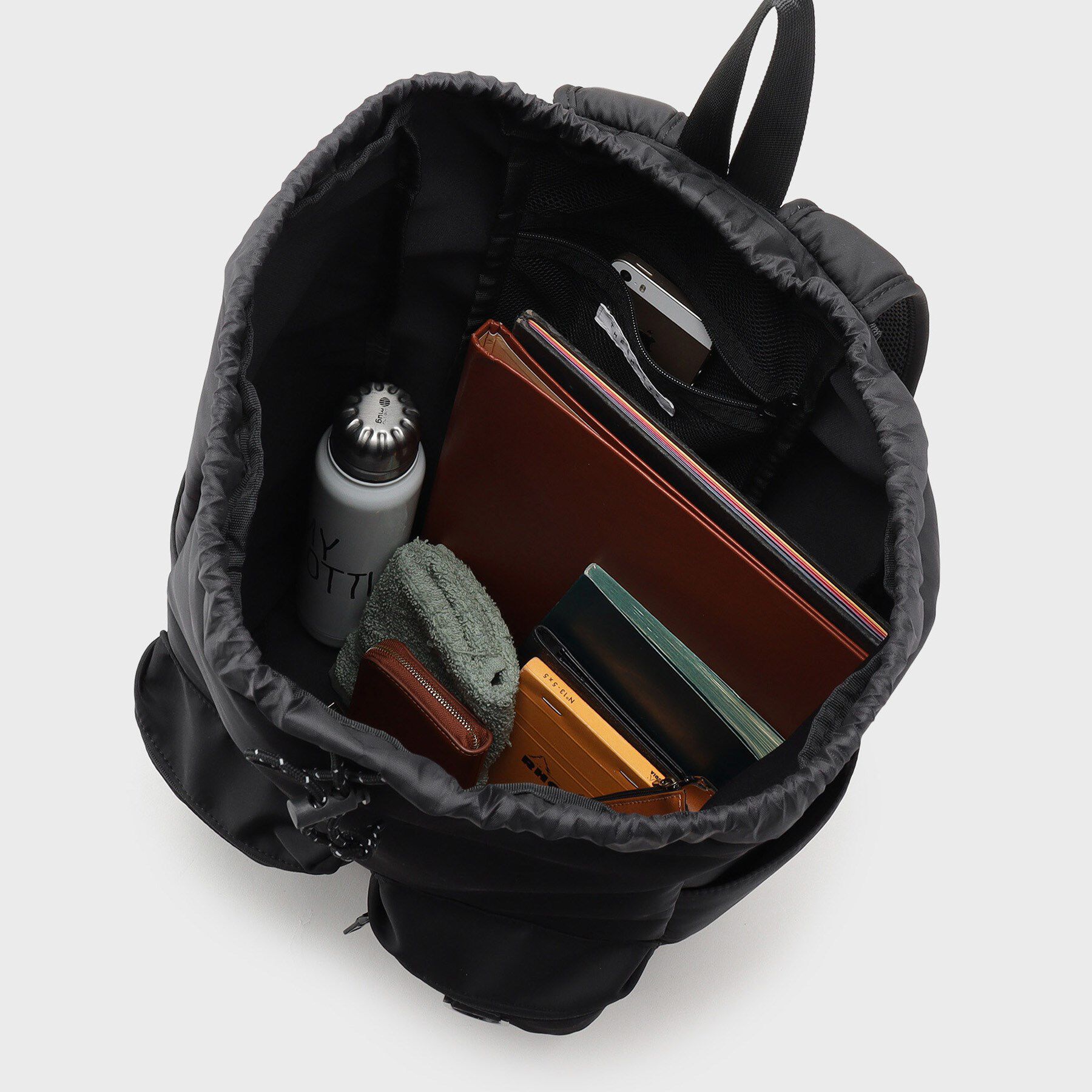 THE SHOP TK「ダブルポケット巾着バック ／ ナップサック」|リュック|