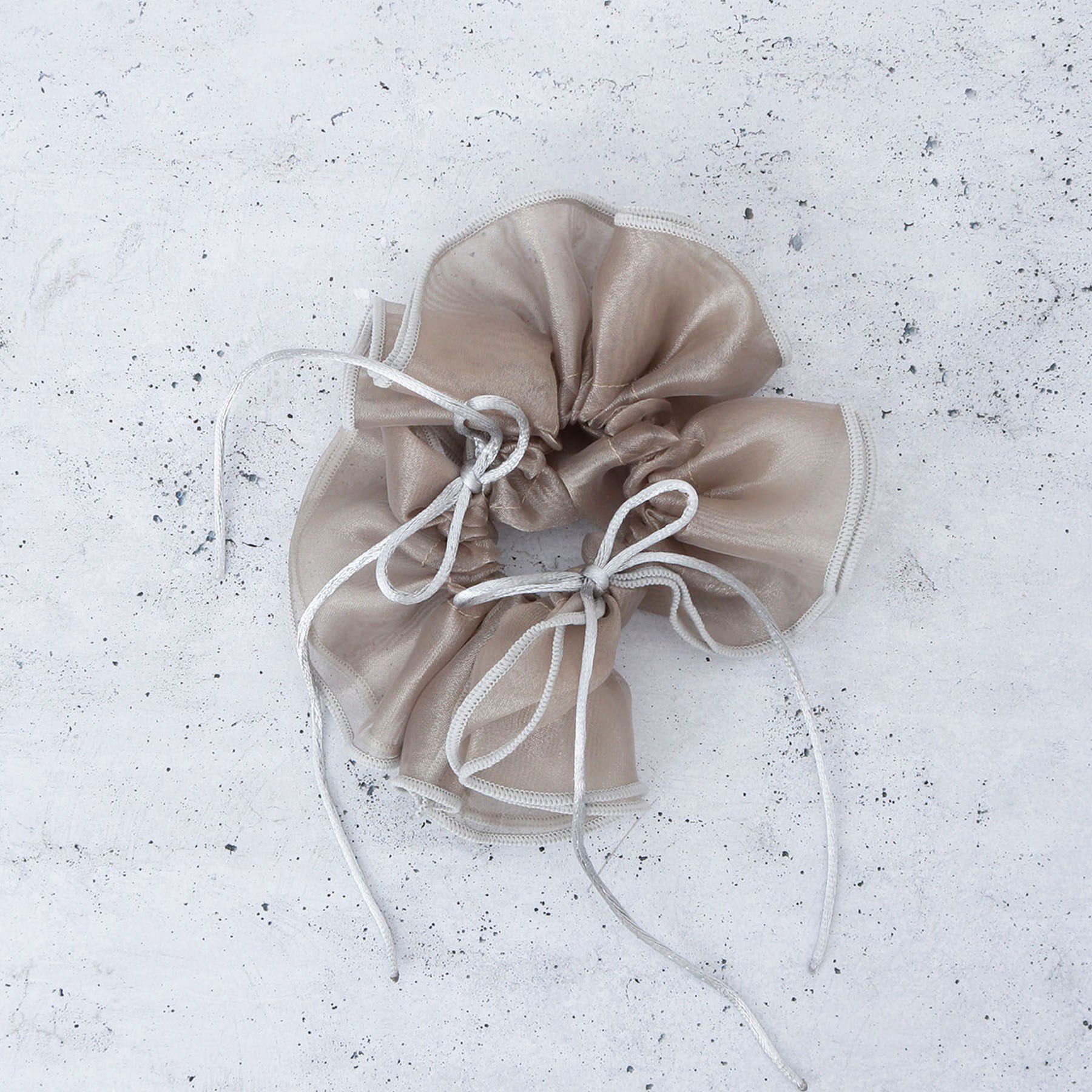 THE SHOP TK「バイカラーシュシュ」|その他|ライトベージュ(55