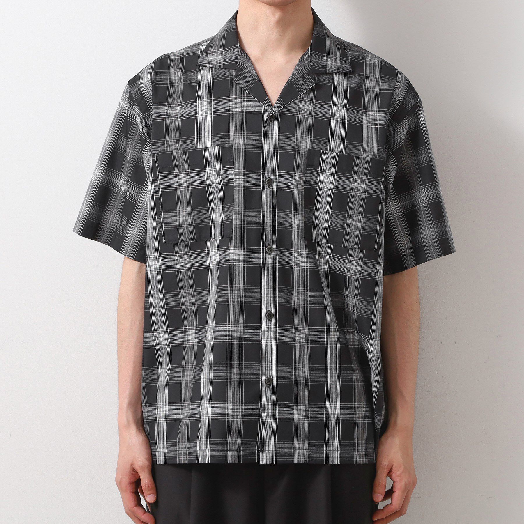 THE SHOP TK「オンブレチェック半袖シャツ 洗濯機OK」|シャツ・ブラウス|