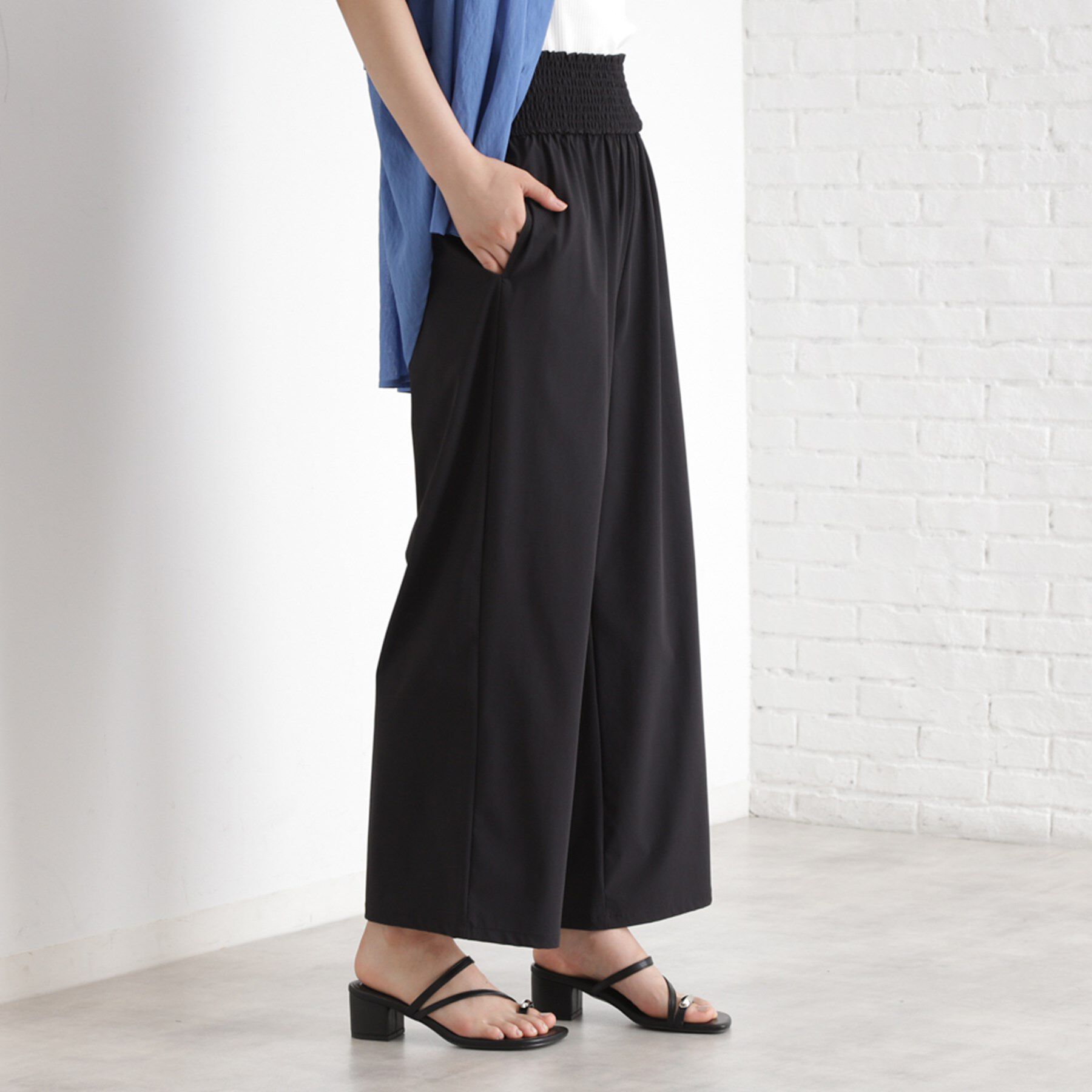 THE SHOP TK「ウエストシャーリングパンツ【撥水/接触冷感/UV/洗濯機OK】」|その他|