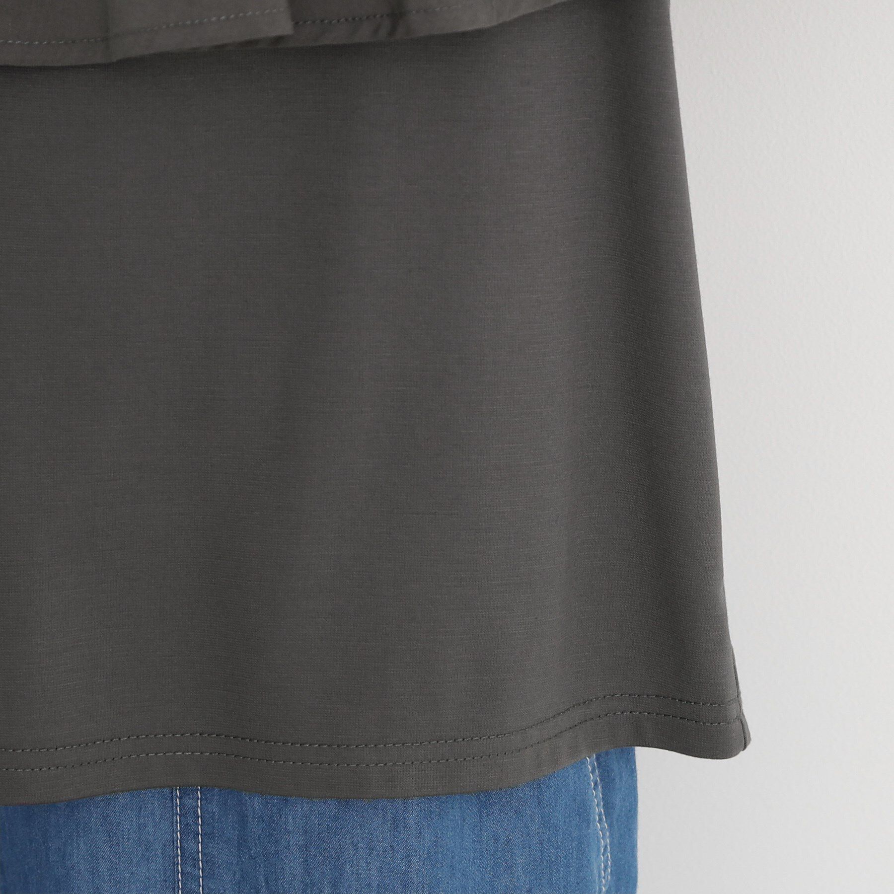 THE SHOP TK「アシメケープ風プルオーバー【接触冷感/洗濯機OK】」|Tシャツ・カットソー|