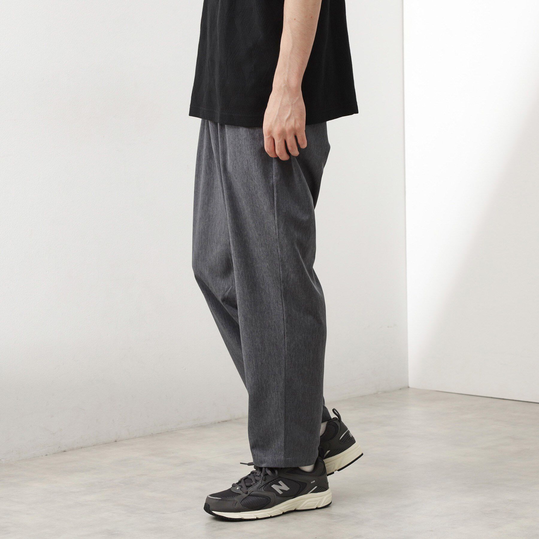 THE SHOP TK「スムースファイバーワイドイージーパンツ 【セットアップ可／UVカット／イージーケア／洗濯機OK】」|その他|