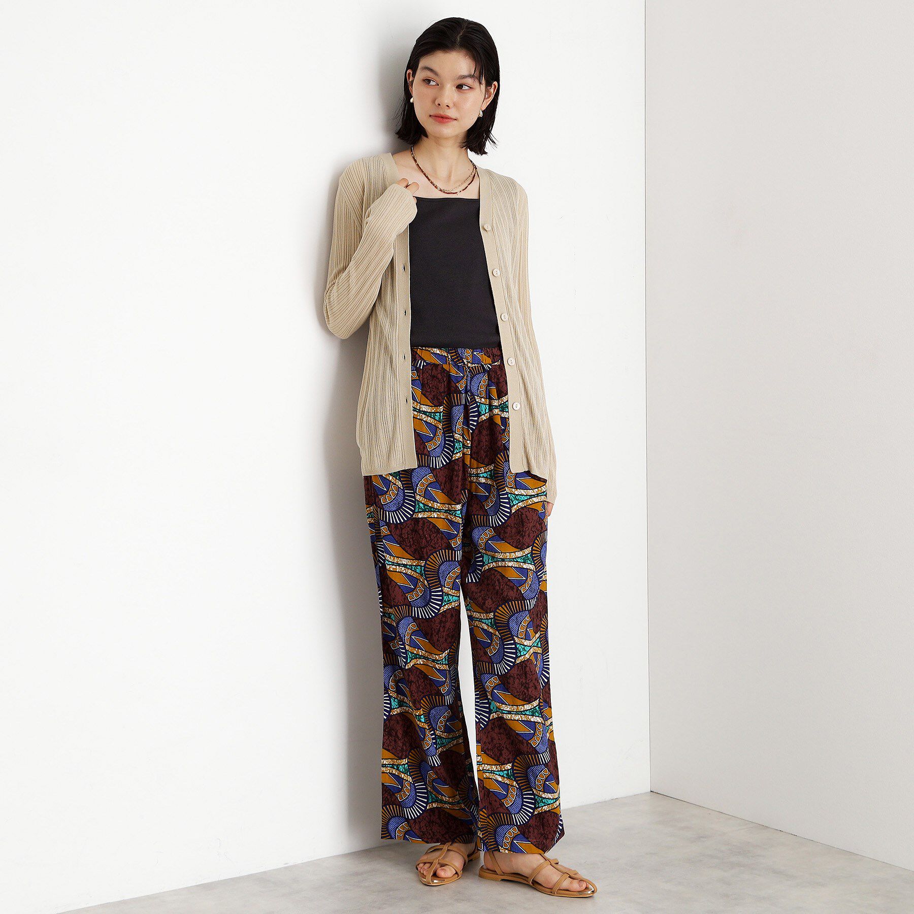 THE SHOP TK「ランダムリブカーディガン【洗濯機OK】」|カーディガン|