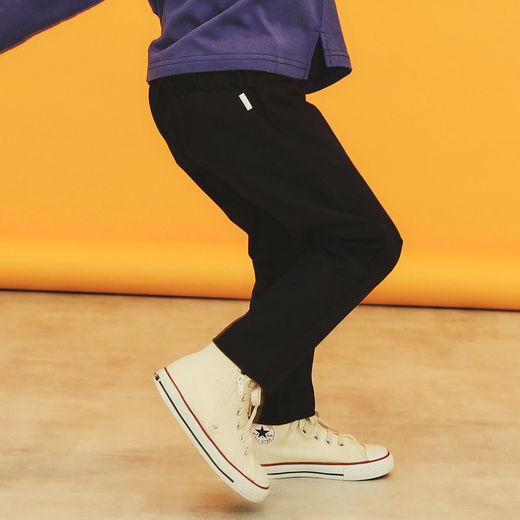 THE SHOP TK「【110－160/洗濯機OK】のびーるパンツストレート」|その他|ブラック(019)