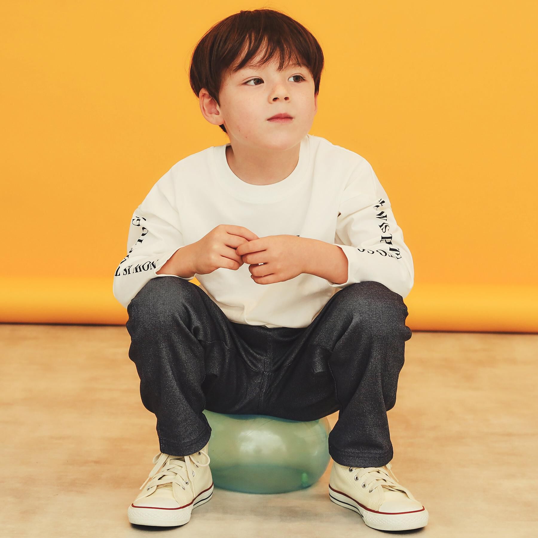 THE SHOP TK「【110－160/洗濯機OK】のびーるパンツストレート」|その他|ネイビー(094)