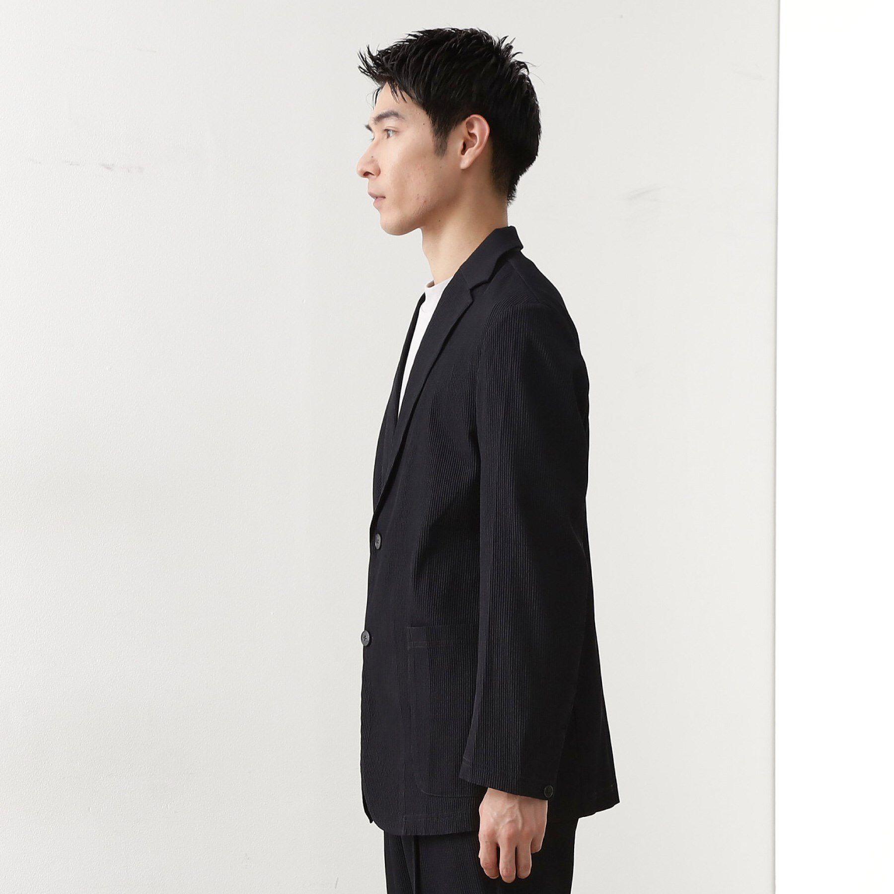 THE SHOP TK「【Begin/ビギン10月号掲載】楊柳スマートジャケット　軽量/洗濯機OK/セットアップ可」|テーラードジャケット|