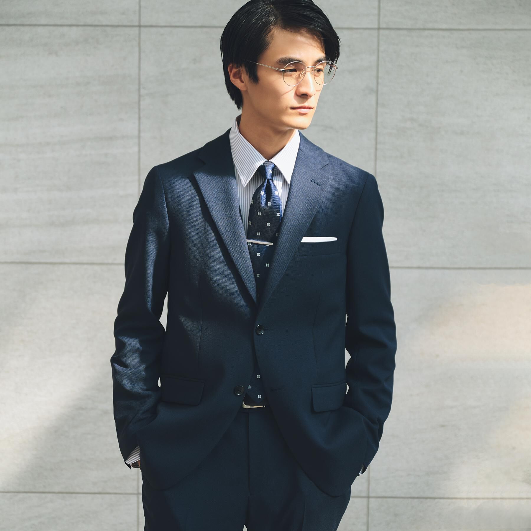 THE SHOP TK「バーズアイジャケット 【洗濯機OK/セットアップ可】」|テーラードジャケット|