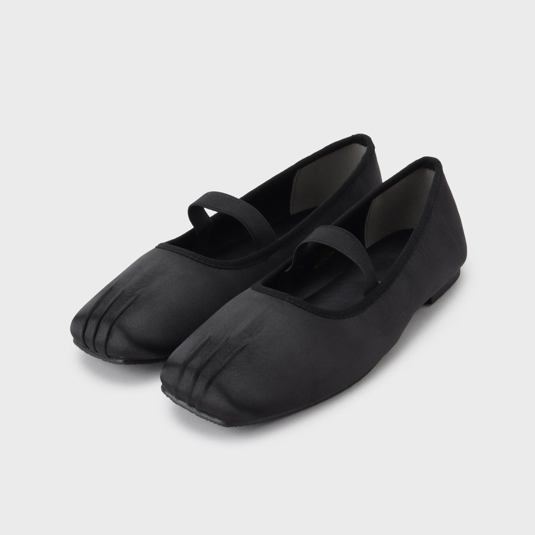 THE SHOP TK「サテンスクエアバレエシューズ」|その他|ブラック(019)