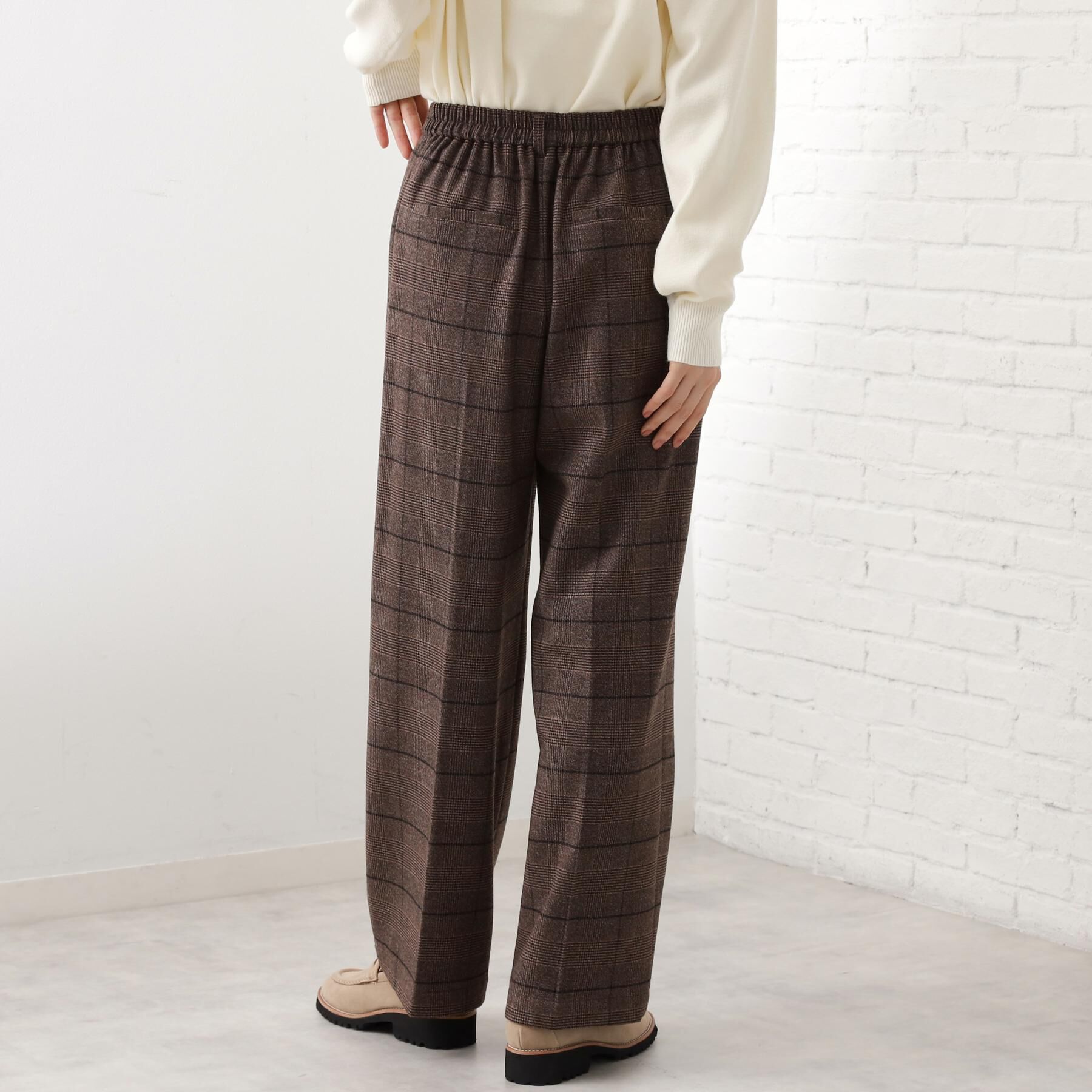 THE SHOP TK「【着丈選べる/XS～XLサイズ】あったか裏起毛ワイドパンツ」|その他|