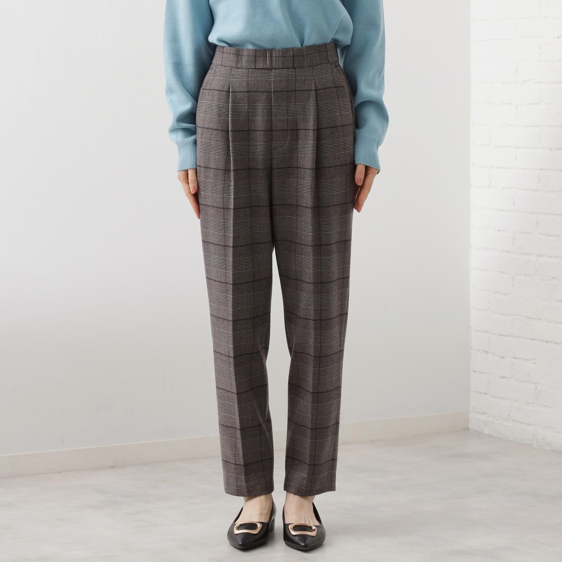 THE SHOP TK「【着丈選べる/XS～XLサイズ】あったか裏起毛テーパードパンツ」|その他|