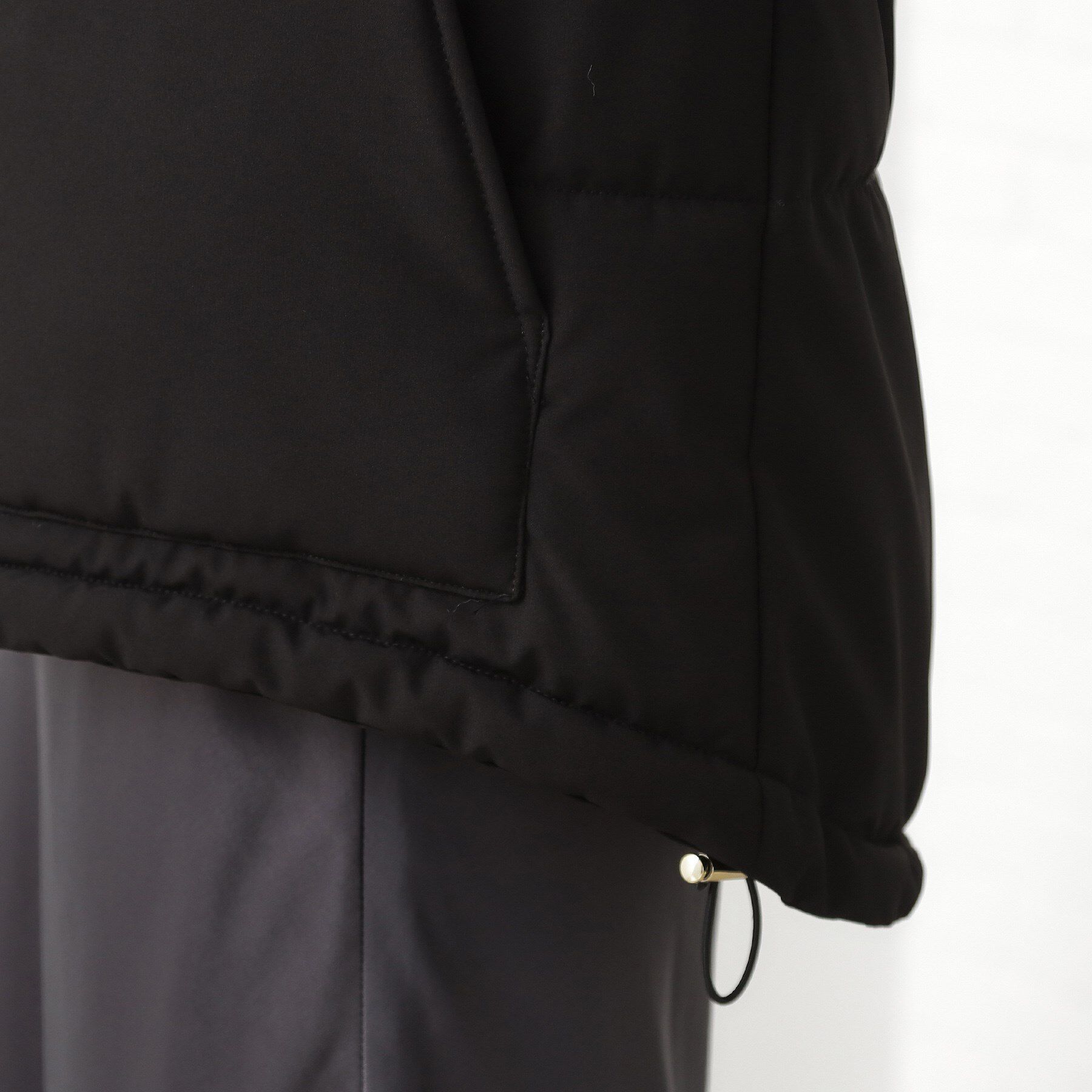 THE SHOP TK「【すっきり見えシルエット】上品ふわもこ中綿ブルゾン」|ダウン|