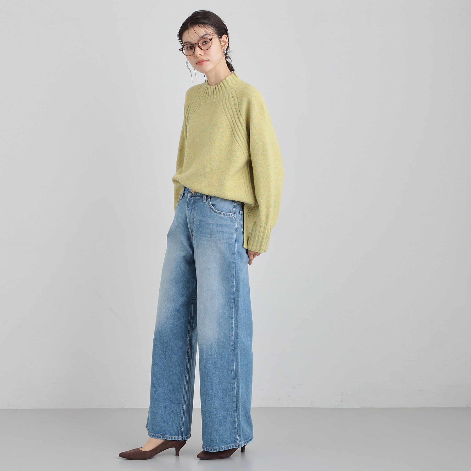 THE SHOP TK「【Lee】デニムワイドパンツ」|デニム|