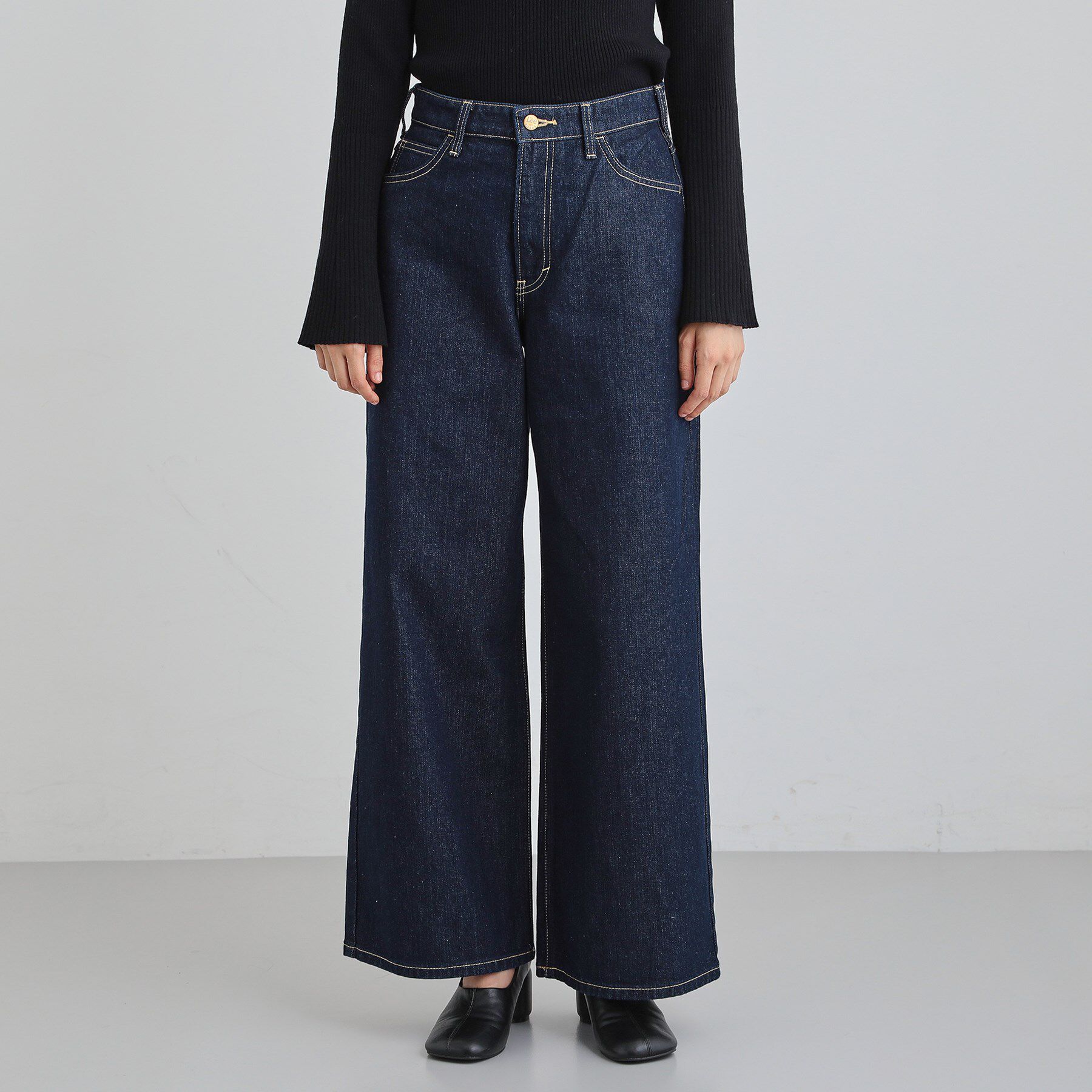 THE SHOP TK「【Lee】デニムワイドパンツ」|デニム|