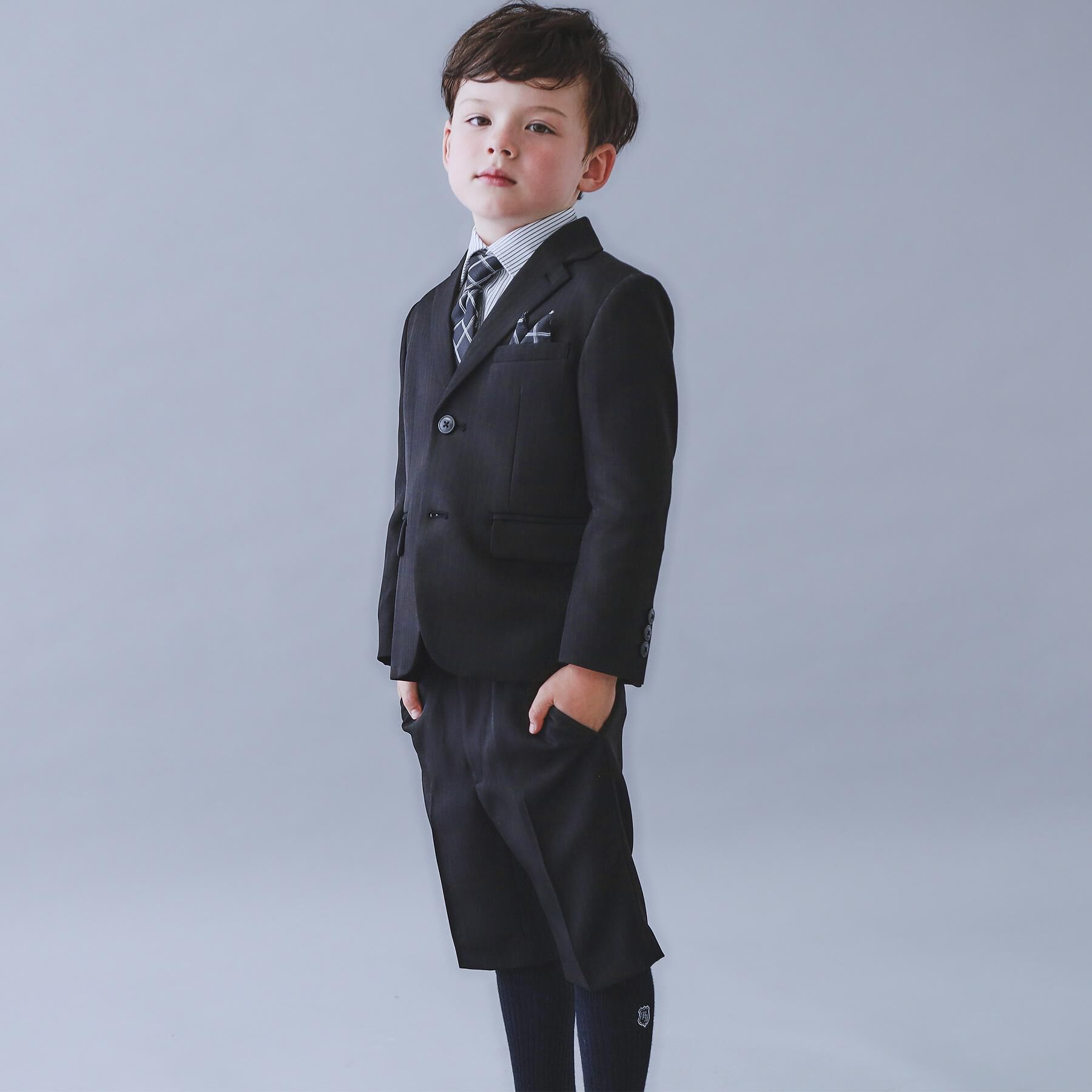 THE SHOP TK「【110-130/4点セット】ブラックセットアップ/入園・卒園・入学」|スーツ|ブラック(019)