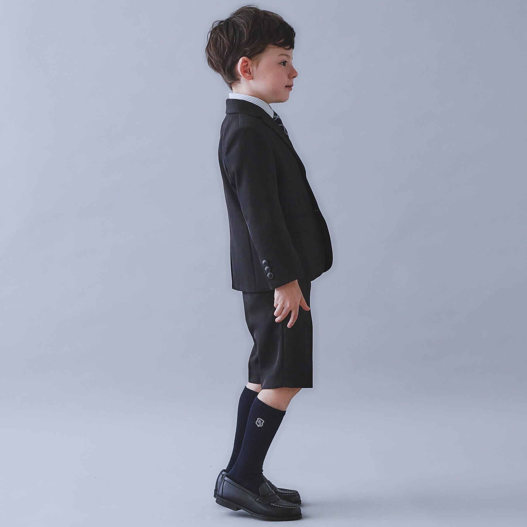 THE SHOP TK「【110-130/4点セット】ブラックセットアップ/入園・卒園・入学」|スーツ|