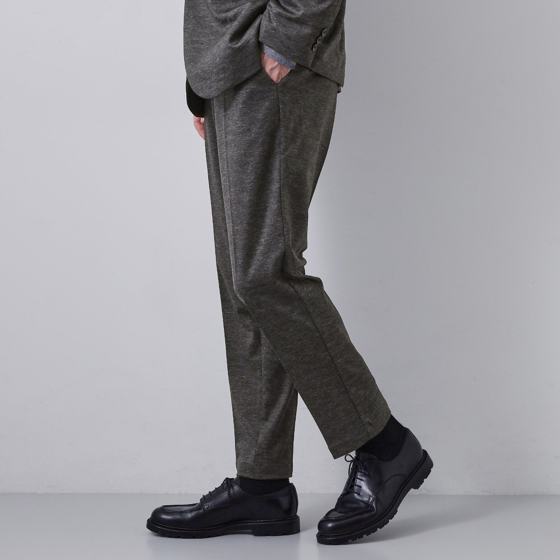 THE SHOP TK「【動きやすい、快適ビジネススラックス】TRジャージ スラックス　セットアップ可/洗濯機OK/ストレッ」|その他|