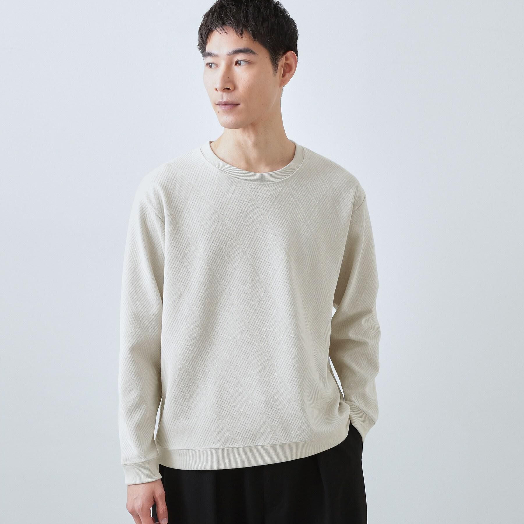 THE SHOP TK「【大人のデイリースタイルを格上げ】ジャカードリンクススウエット　洗濯機OK」|パーカー|