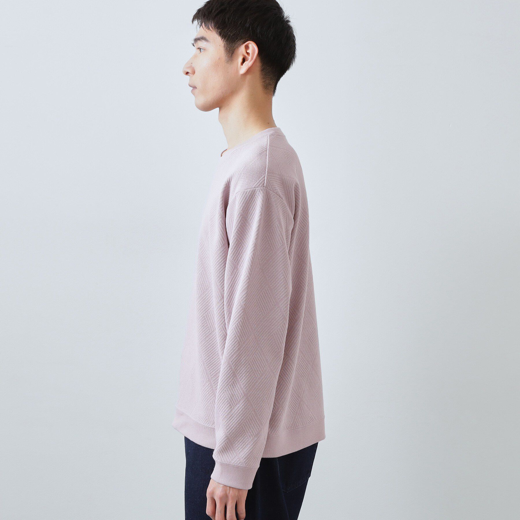 THE SHOP TK「【大人のデイリースタイルを格上げ】ジャカードリンクススウエット　洗濯機OK」|パーカー|