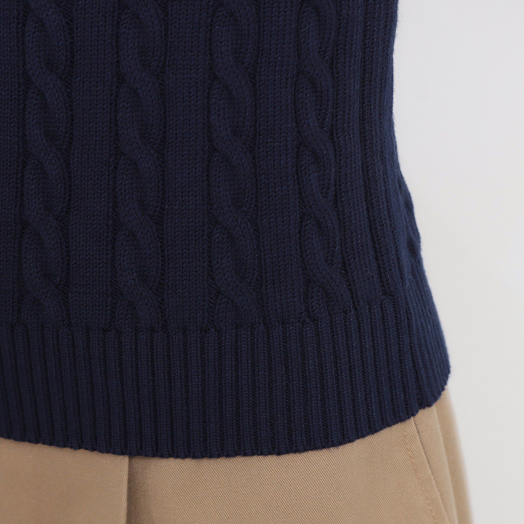 THE SHOP TK「【POLO BCS 別注】5分袖ケーブルニット」|ニット・セーター|