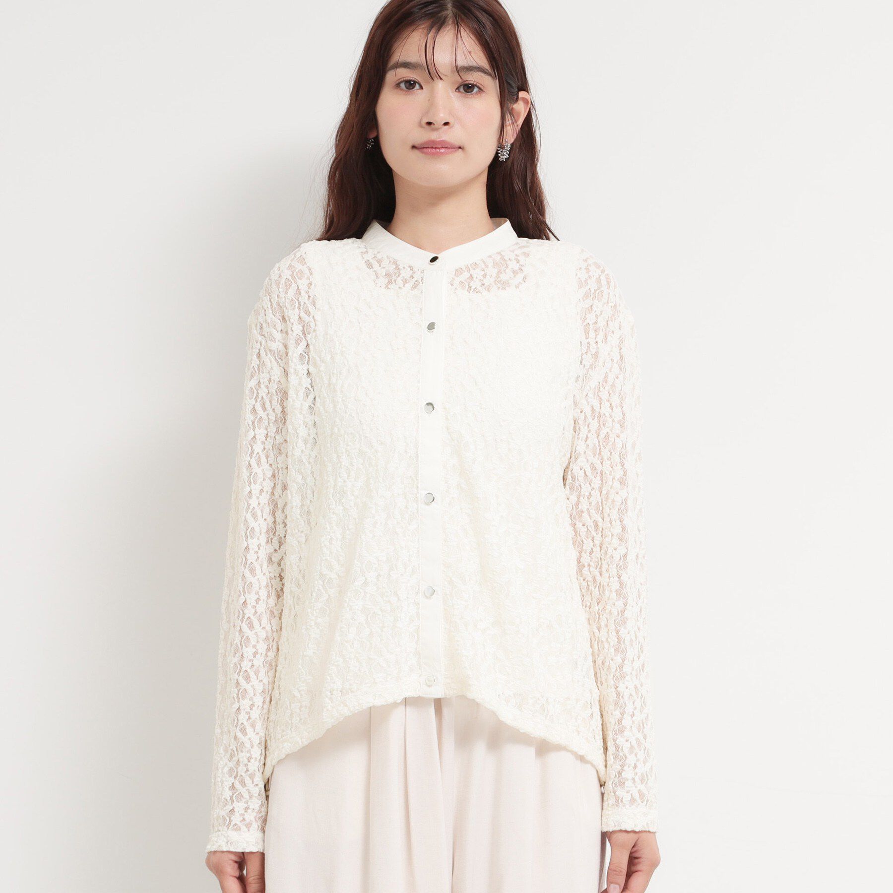 THE SHOP TK「レースシャツトップス」|Tシャツ・カットソー|