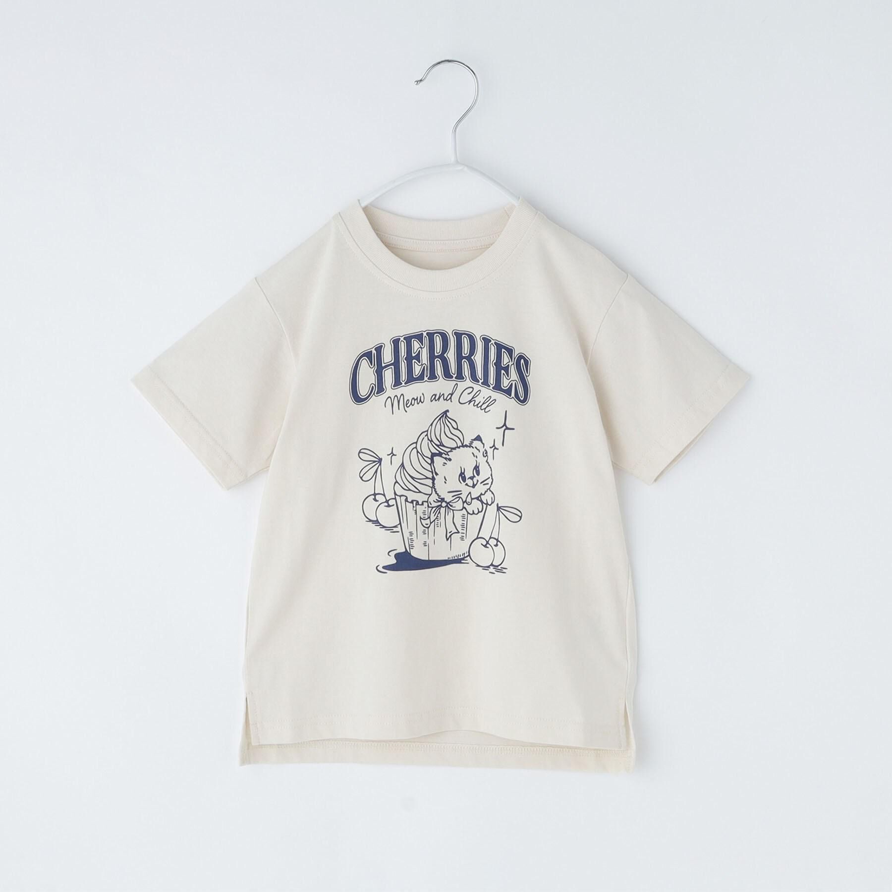 THE SHOP TK「天竺アソート アメカジプリント 半袖Tシャツ ロゴ・キャット・ハンバーガー」|Tシャツ・カットソー|