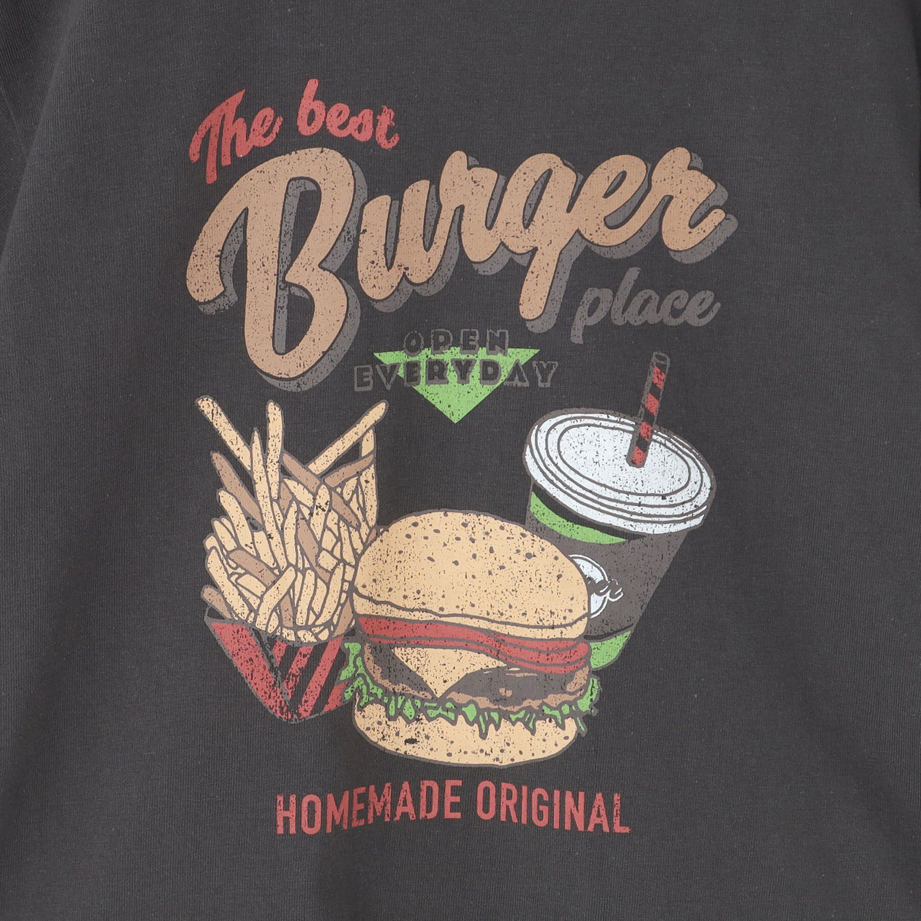 THE SHOP TK「天竺アソート アメカジプリント 半袖Tシャツ ロゴ・キャット・ハンバーガー」|Tシャツ・カットソー|