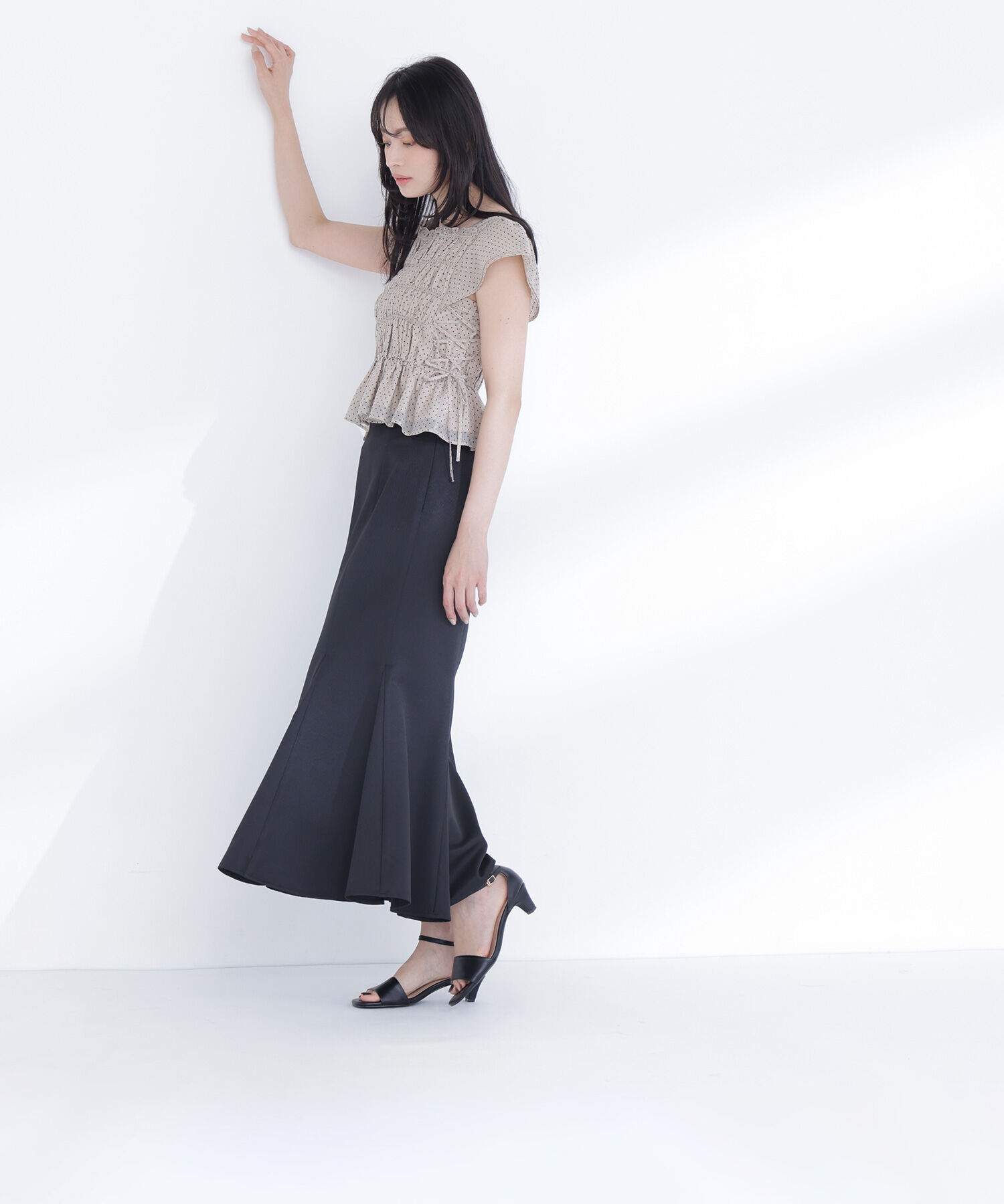  「ヘム切替マーメイドスカート」|スカート|
