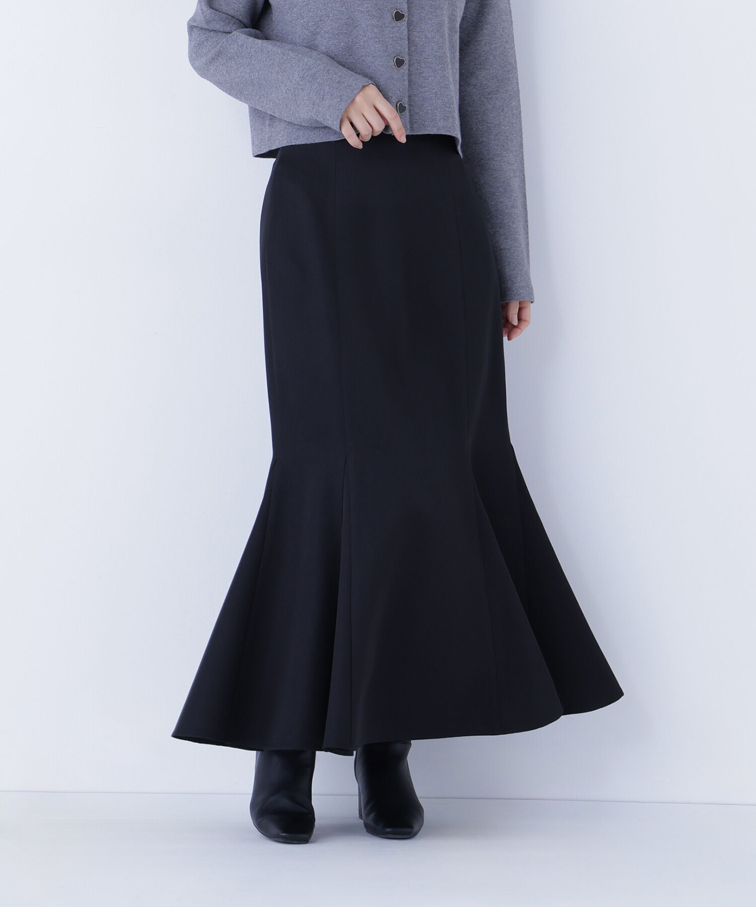  「ヘム切替マーメイドスカート」|スカート|