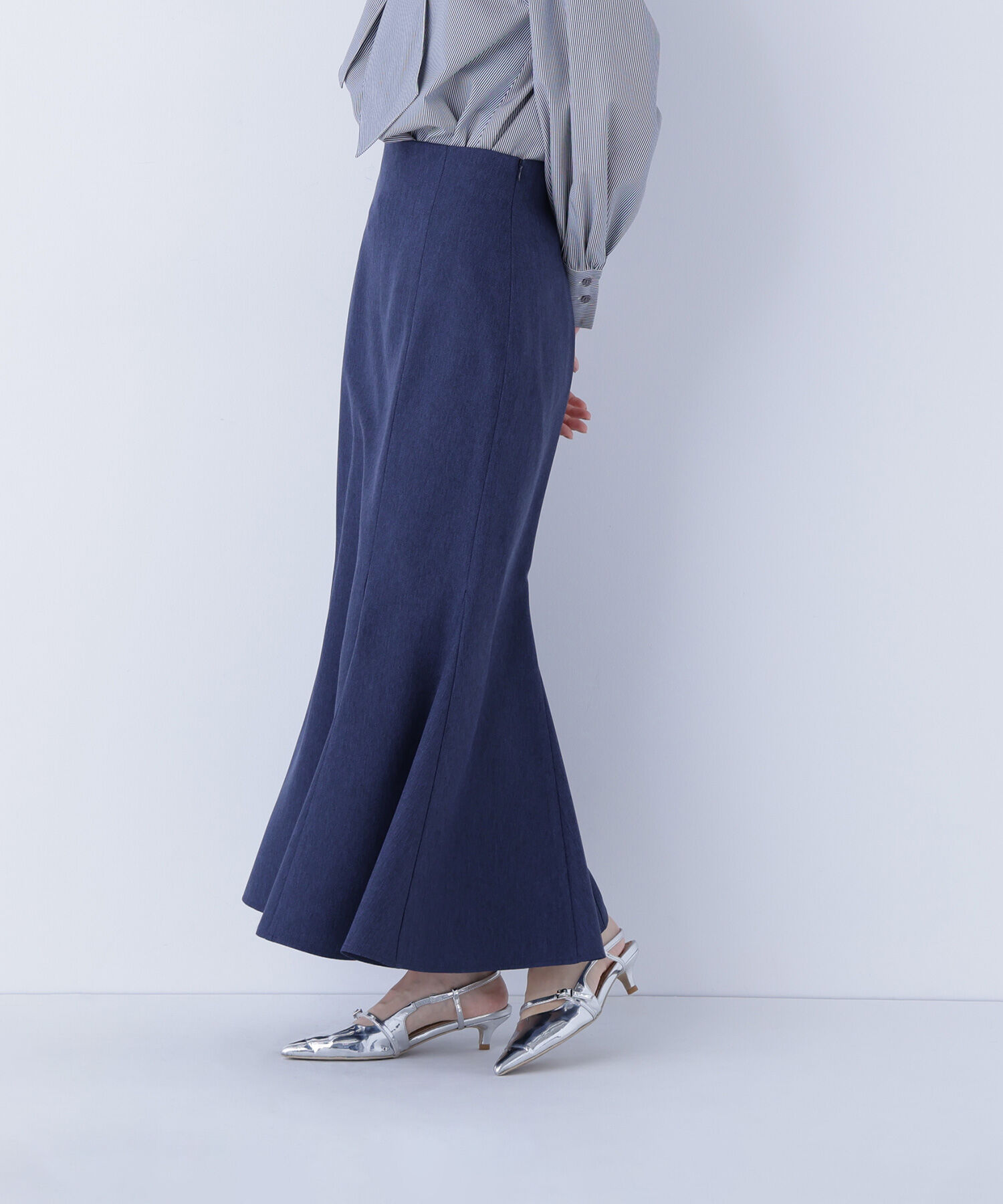  「ヘム切替マーメイドスカート」|スカート|