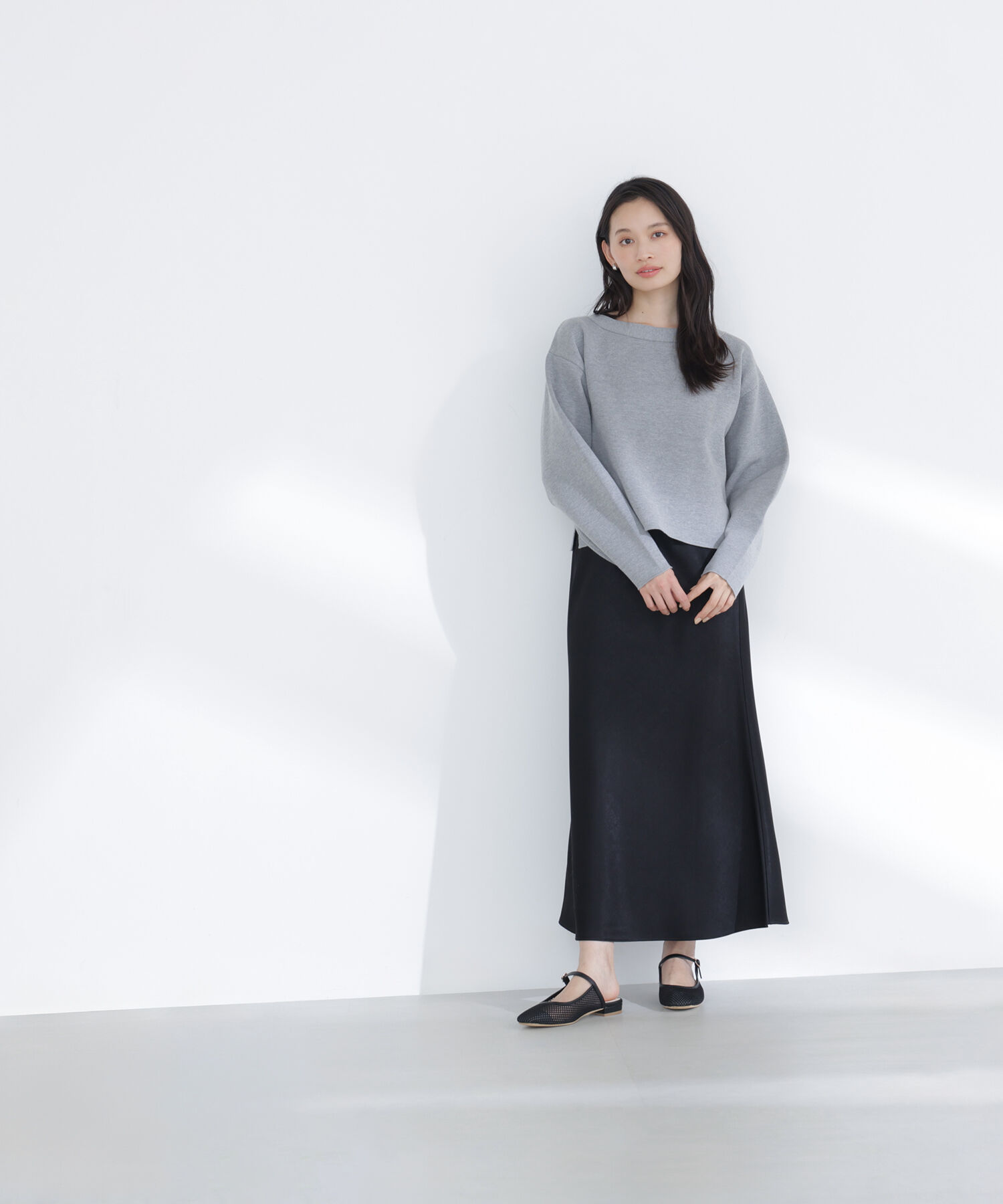  「スウェットライクフォルムニット」|ニット・セーター|