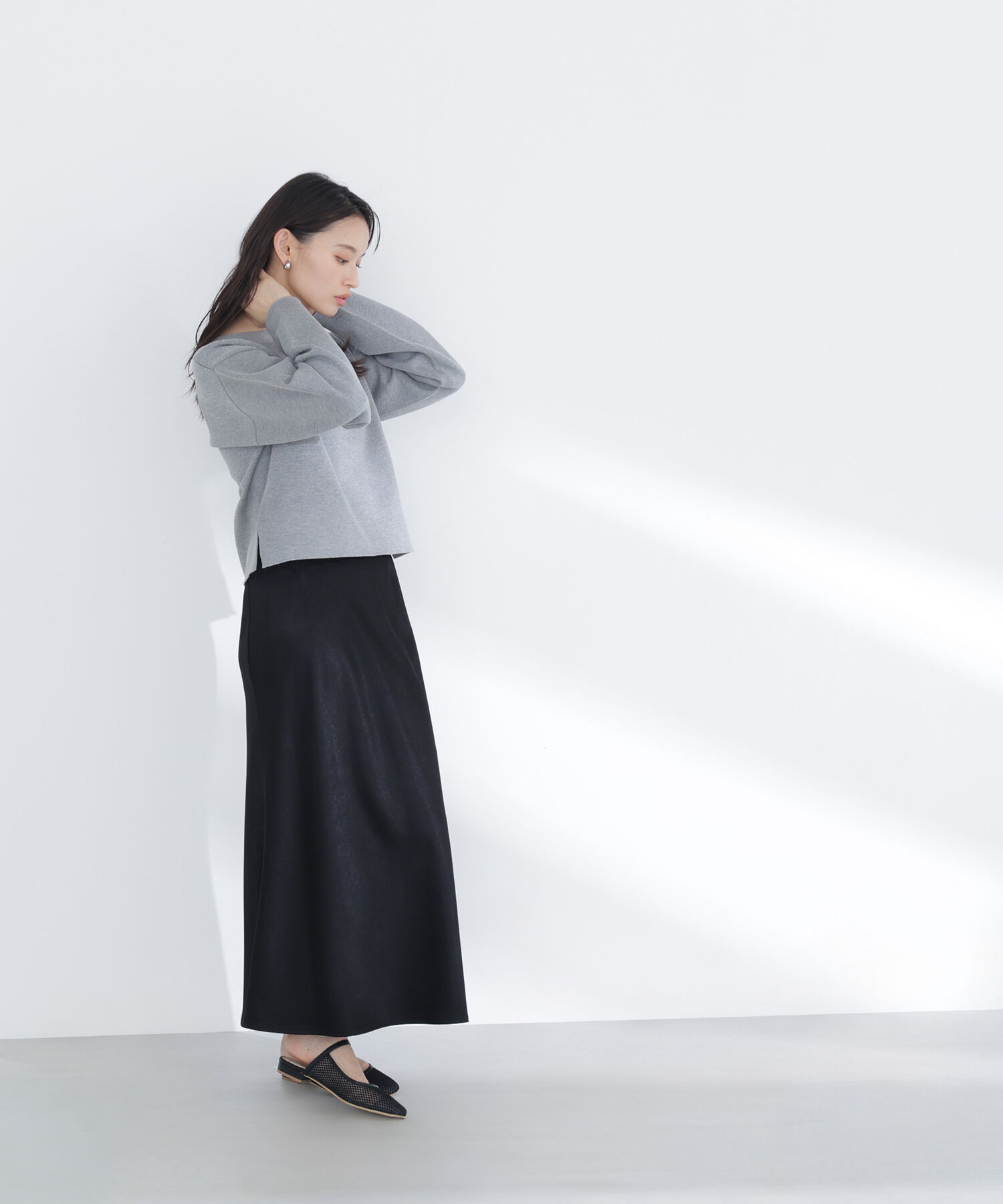  「スウェットライクフォルムニット」|ニット・セーター|