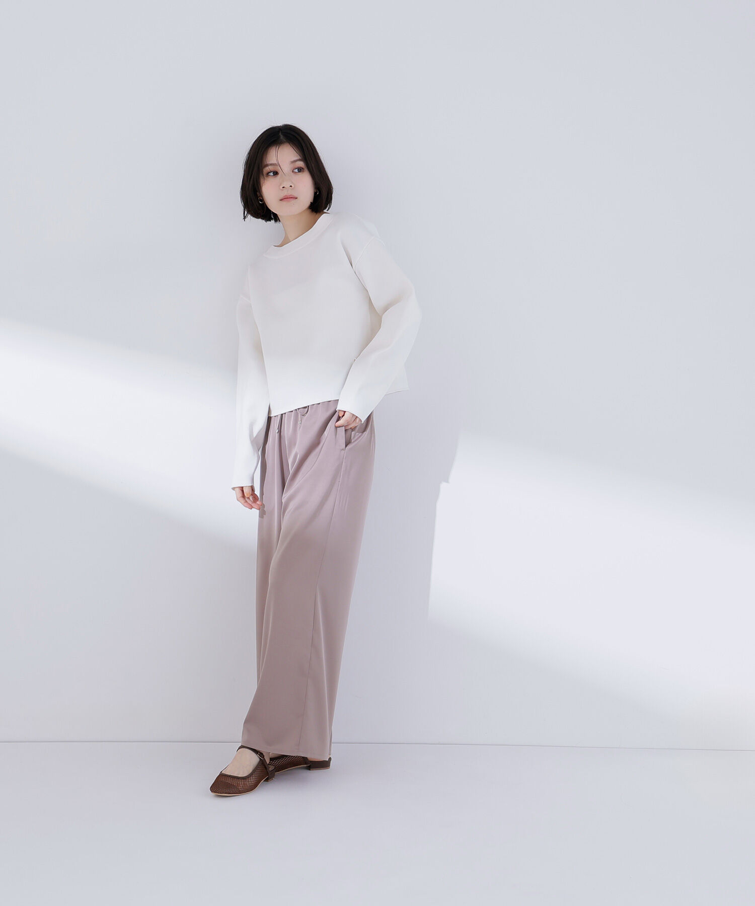  「スウェットライクフォルムニット」|ニット・セーター|