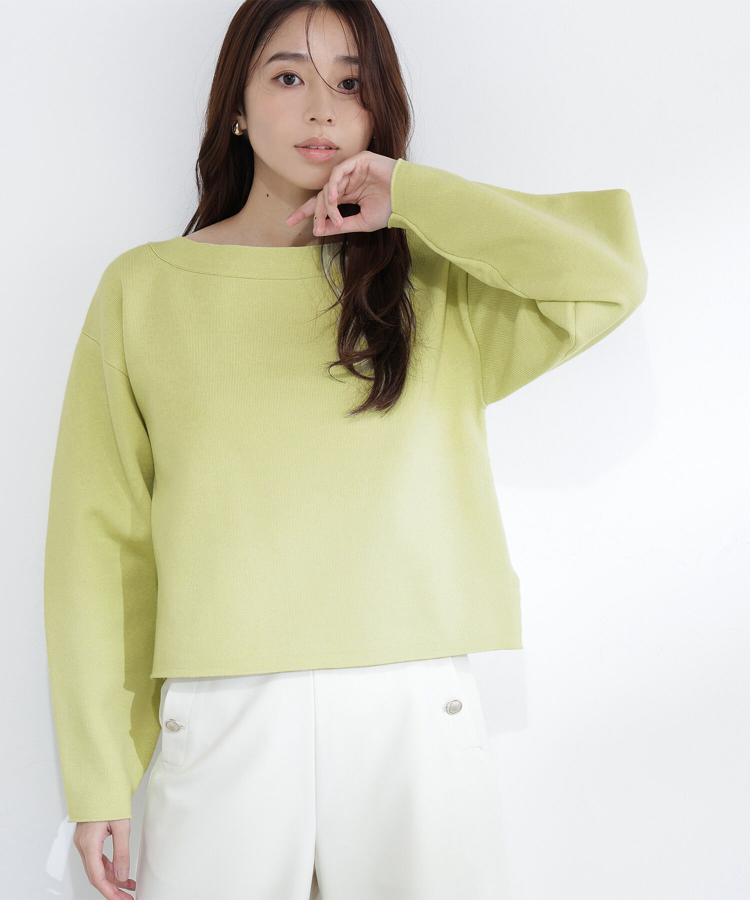  「スウェットライクフォルムニット」|ニット・セーター|