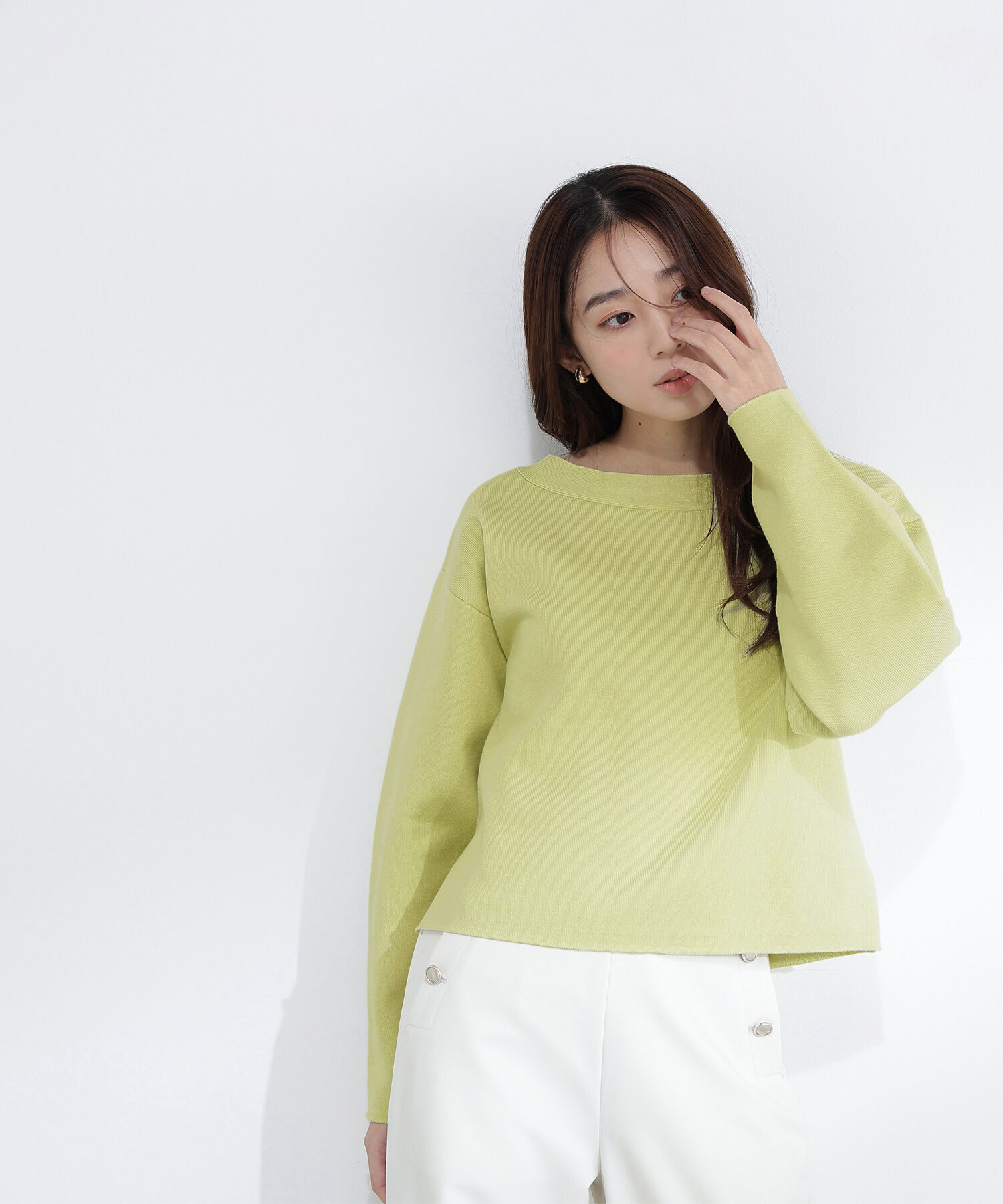  「スウェットライクフォルムニット」|ニット・セーター|