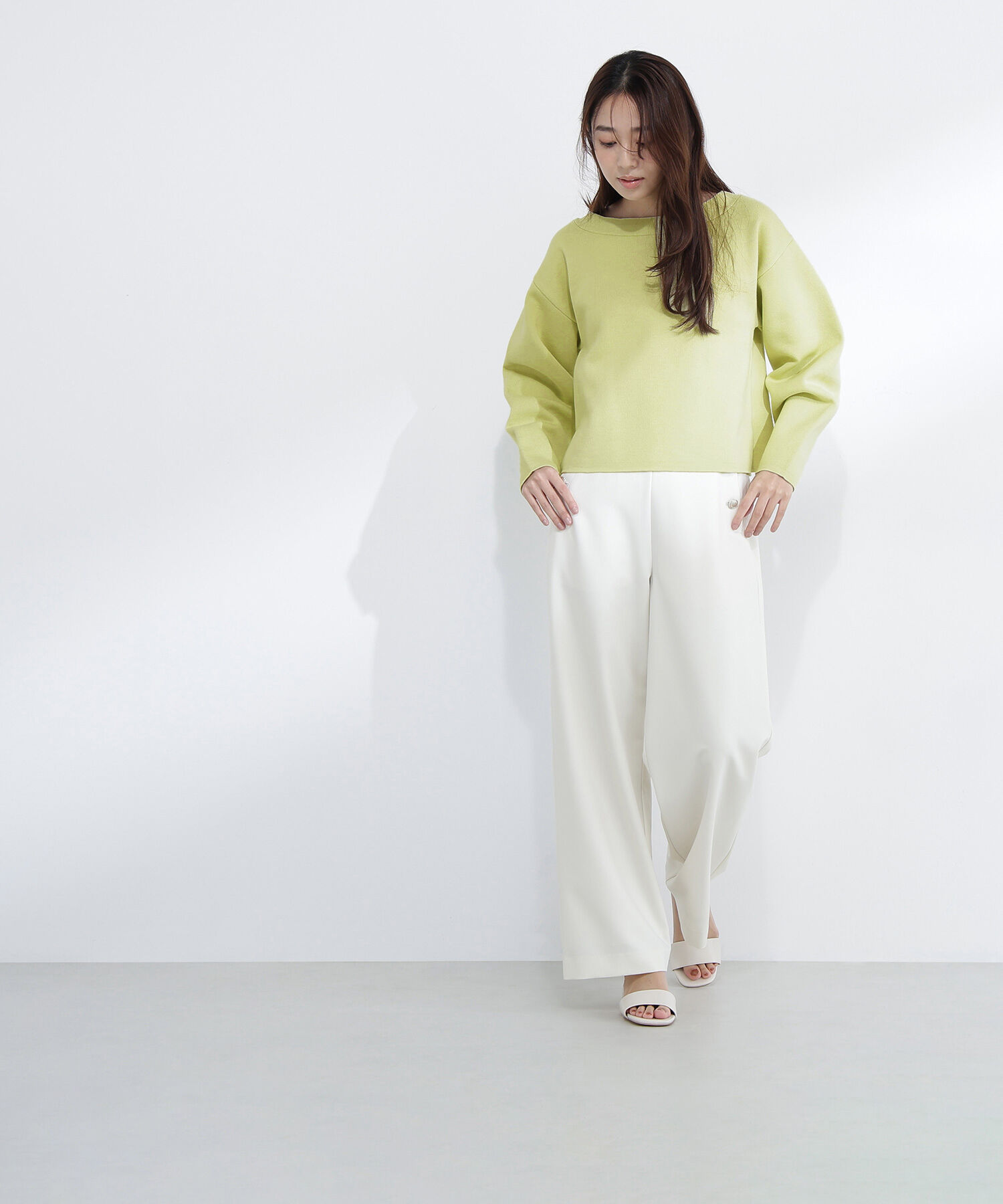  「スウェットライクフォルムニット」|ニット・セーター|