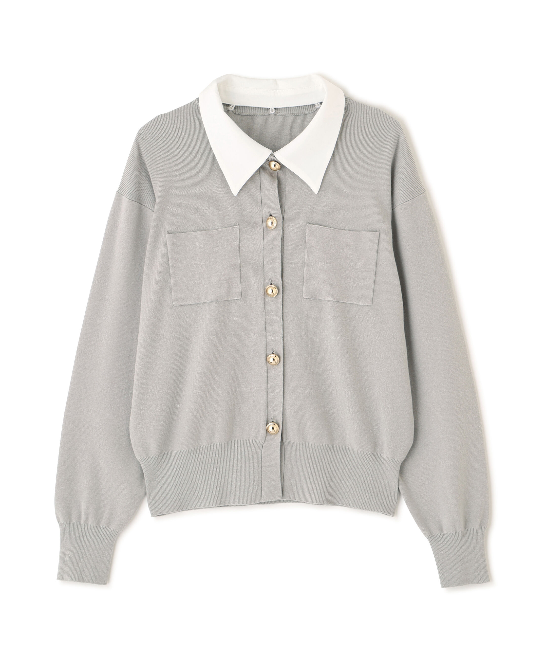  「<第3回 CLASSY.お仕事名品大賞2026 ﾁｰﾑCLASSY.賞受賞>2wayｶﾗｰﾆｯﾄｶｰﾃ 」|ニット・セーター|